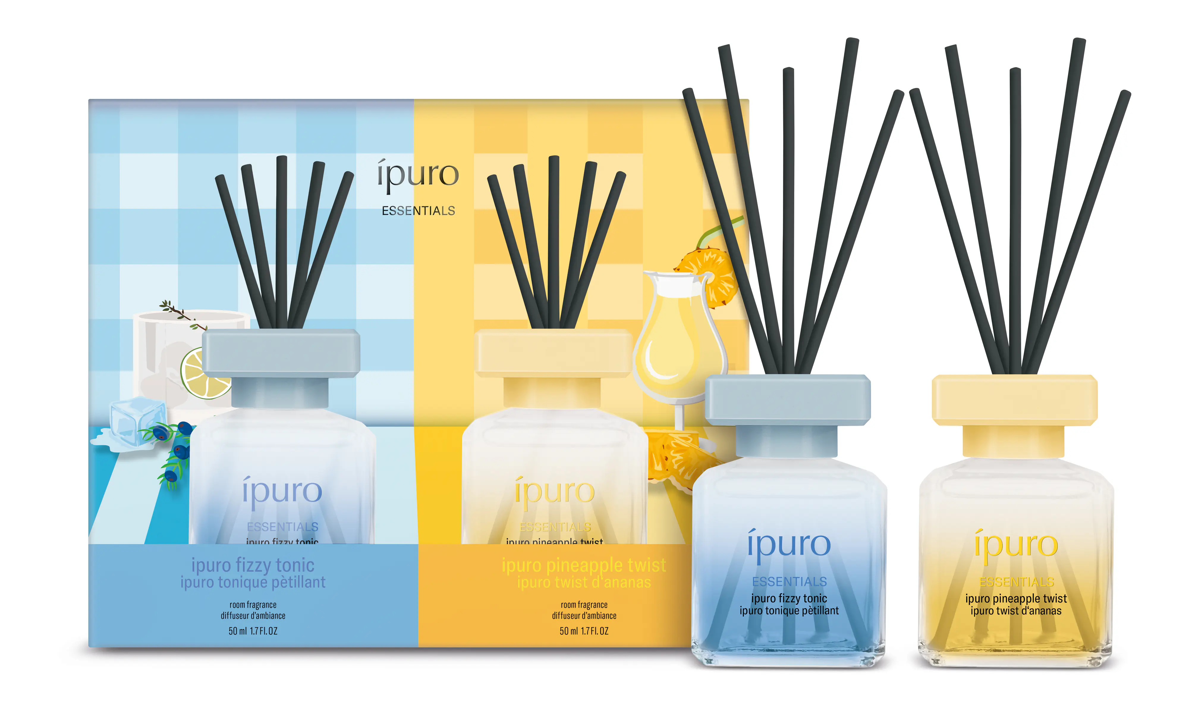 ipuro Raumduft Essentials pineapple & tonic Set 2x 50 ml