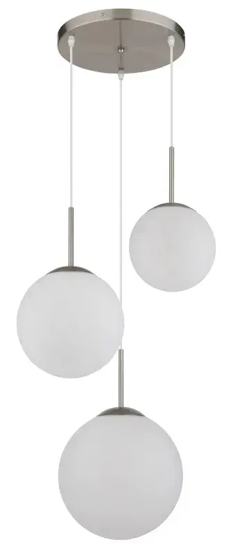 Globo Hängeleuchte Kop Ø 50 x 120 cm nickel matt