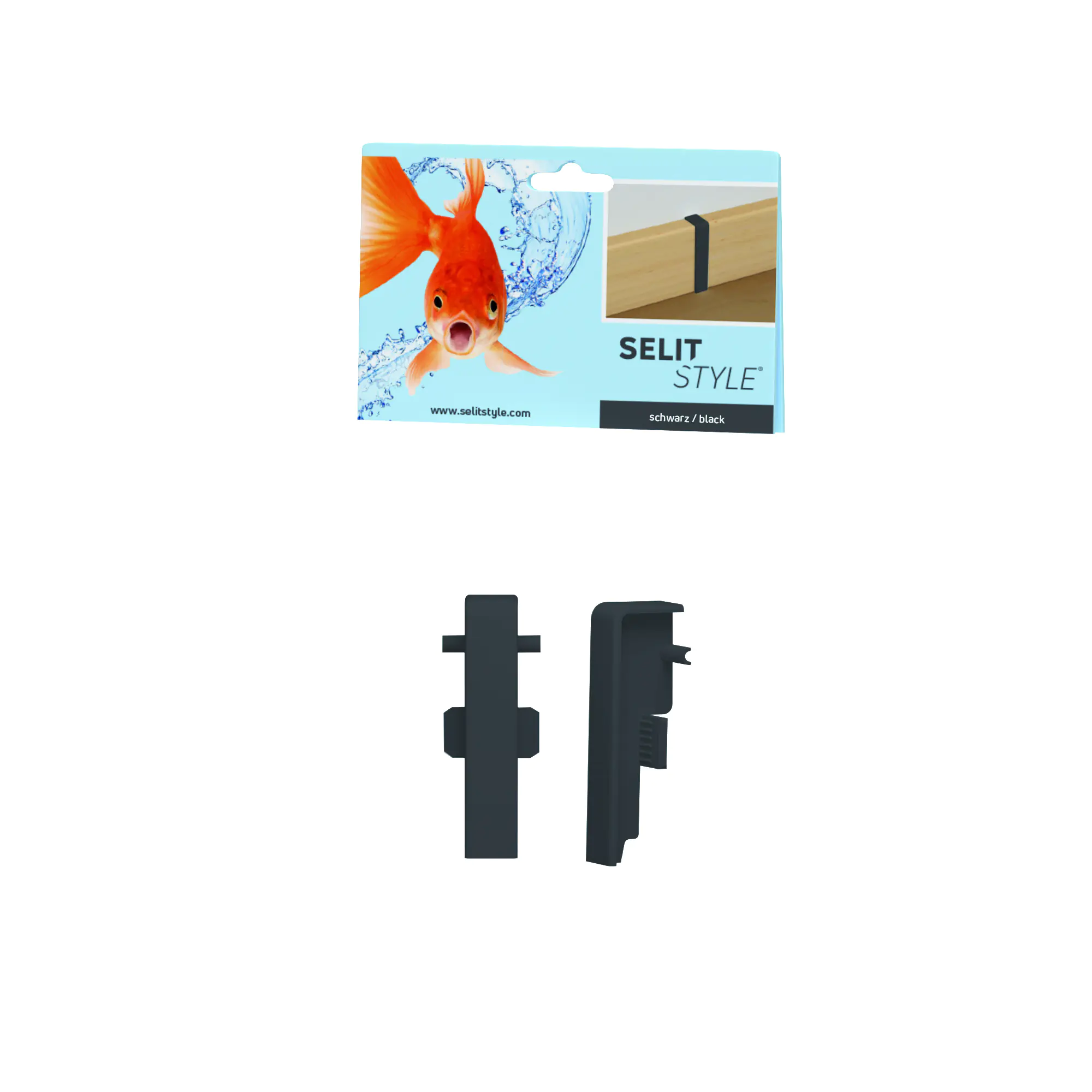 Selitstyle Verbindungsstück schwarz 2 Stück