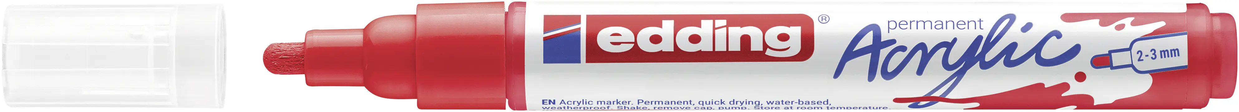 edding 5100 Acrylmarker medium verkehrsrot 2 - 3 mm