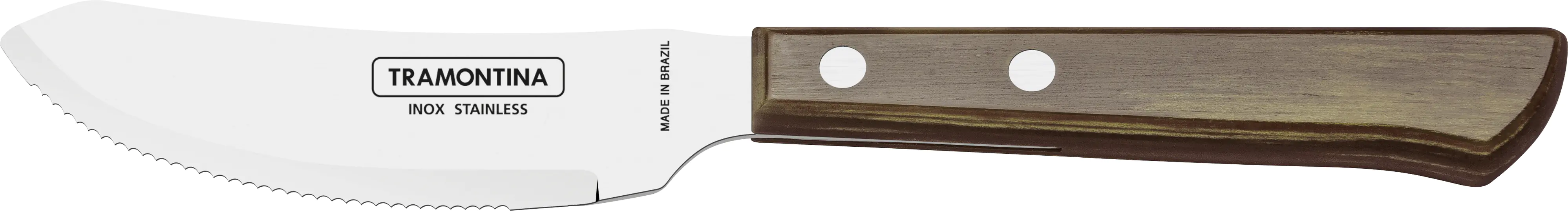 Tramontina Pizzamesser 21 cm Edelstahl mit Holzgriff
