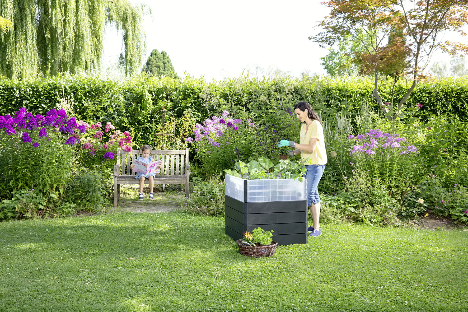Garantia Hochbeet Ergo Quadro L Turbo 75 mit FLORA-Wassersparsystem Garantia Hochbeet Ergo Quadro L Turbo 75 mit FLORA-Wassersparsystem