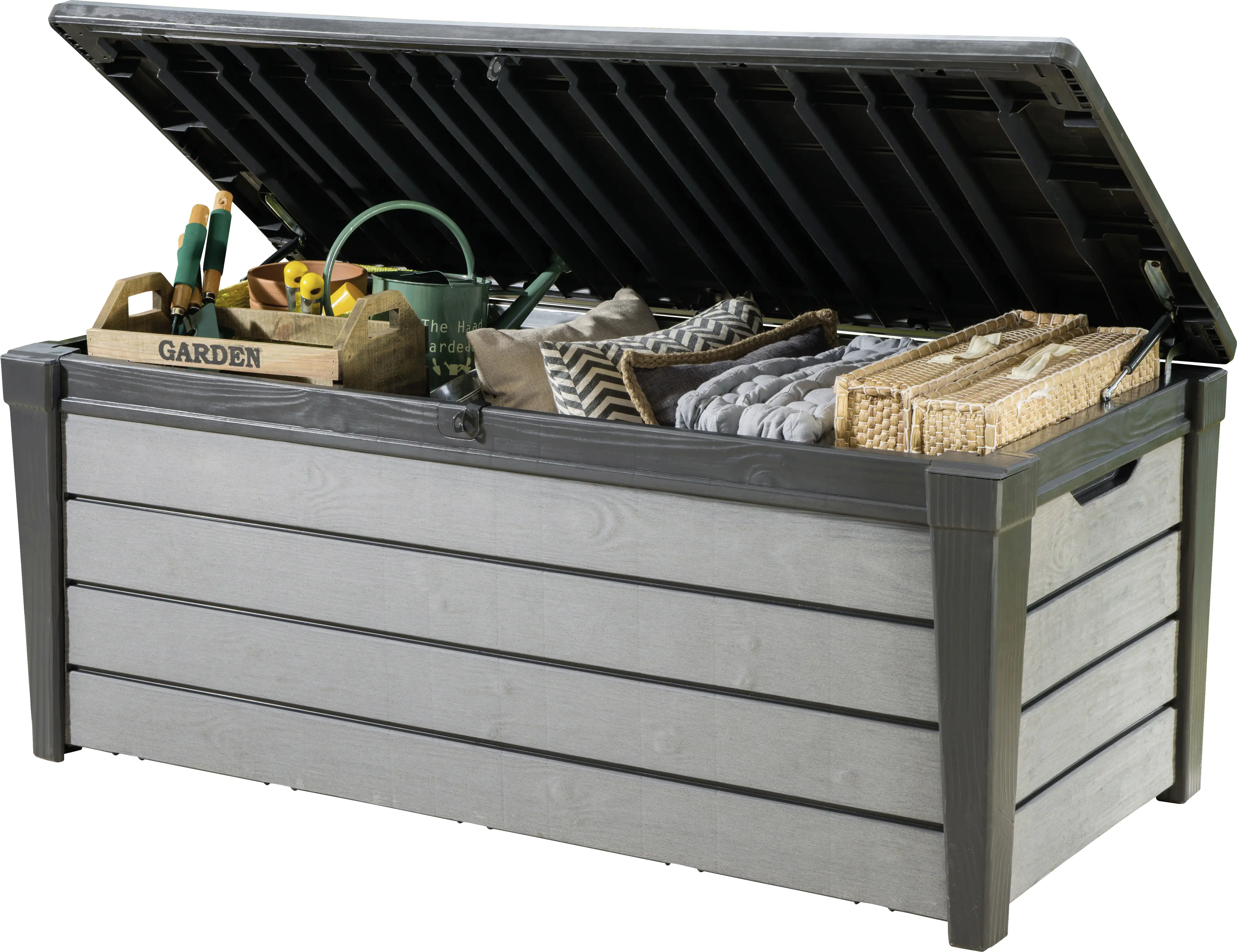Keter Auflagenbox Brushwood 455 l, mit Sitzfunktion Keter Auflagenbox Brushwood 455 l, mit Sitzfunktion