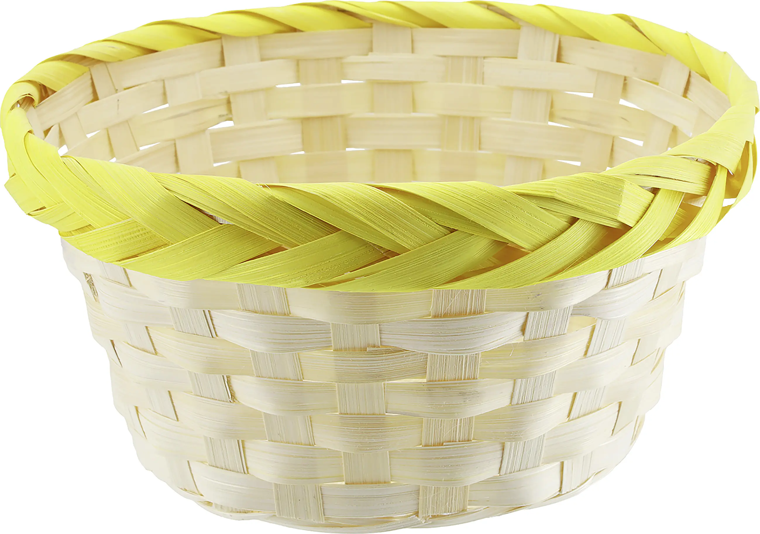 Osterdeko Korb 20 x 10 cm gelb