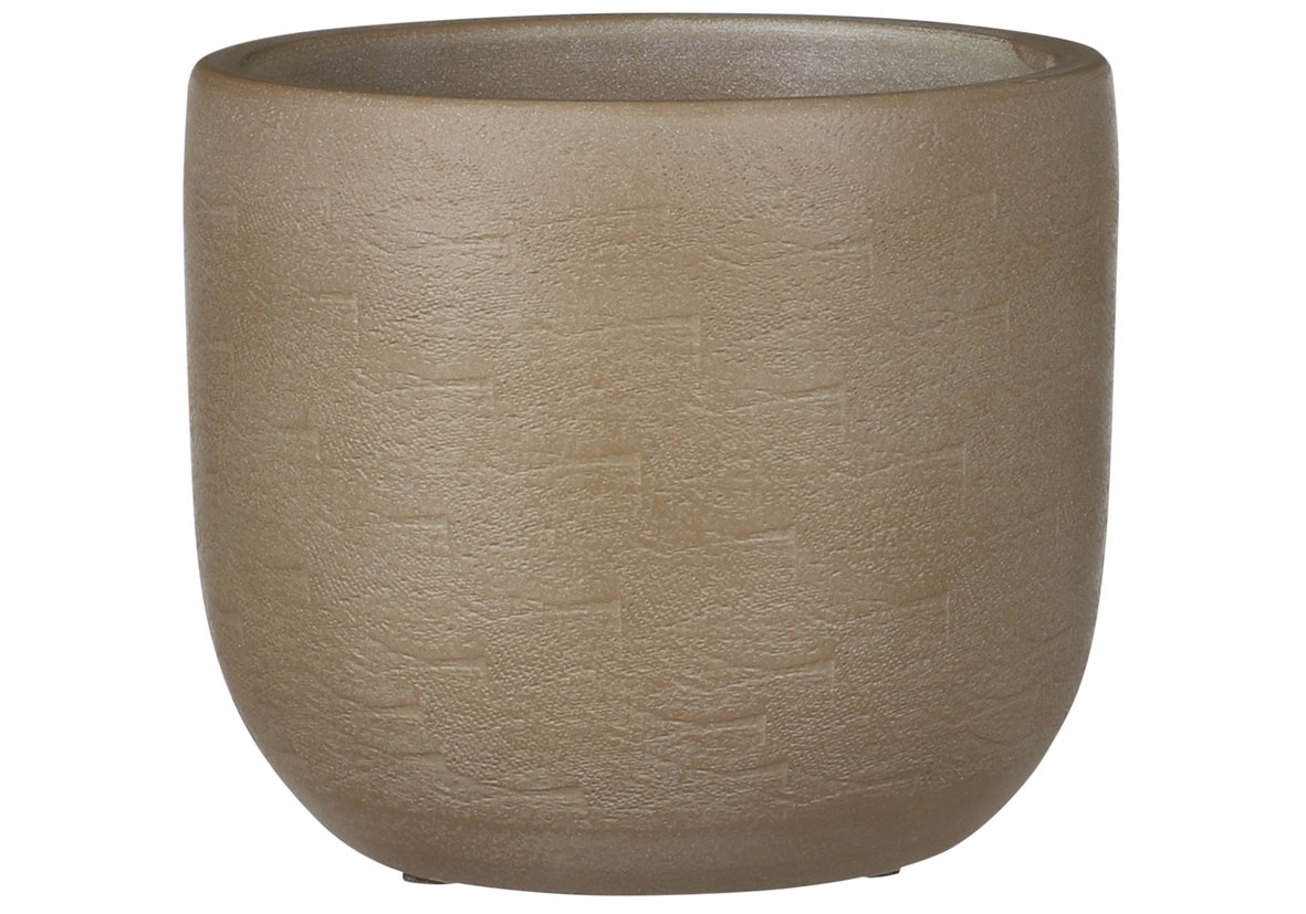 Mica Blumentopf Nora Ø 16 x 17 cm taupe