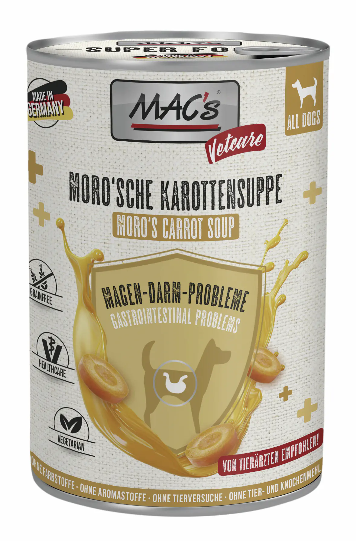 Macs Hundenassfutter Moro'sche Karottensuppe 400 g Macs Hundenassfutter Moro'sche Karottensuppe 400 g