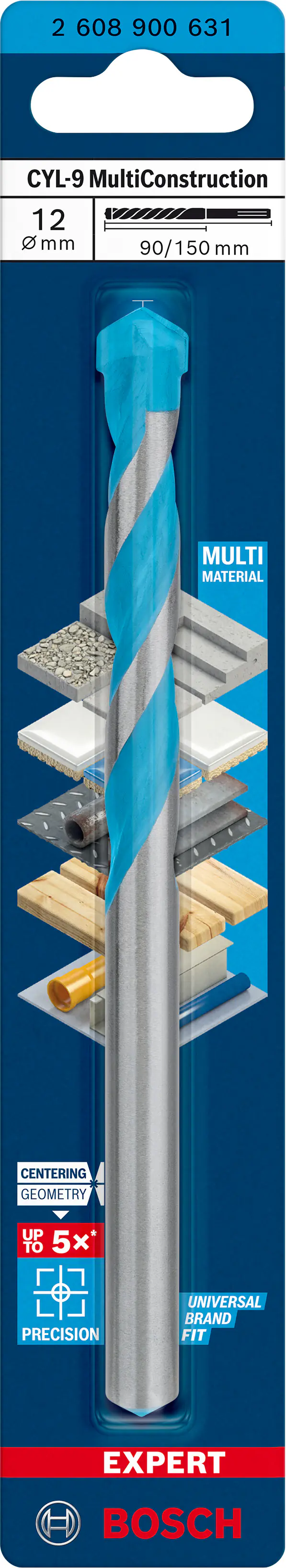Bosch Expert CYL-9 MultiConstruction Bohrer 12 x 90 x 150 mm