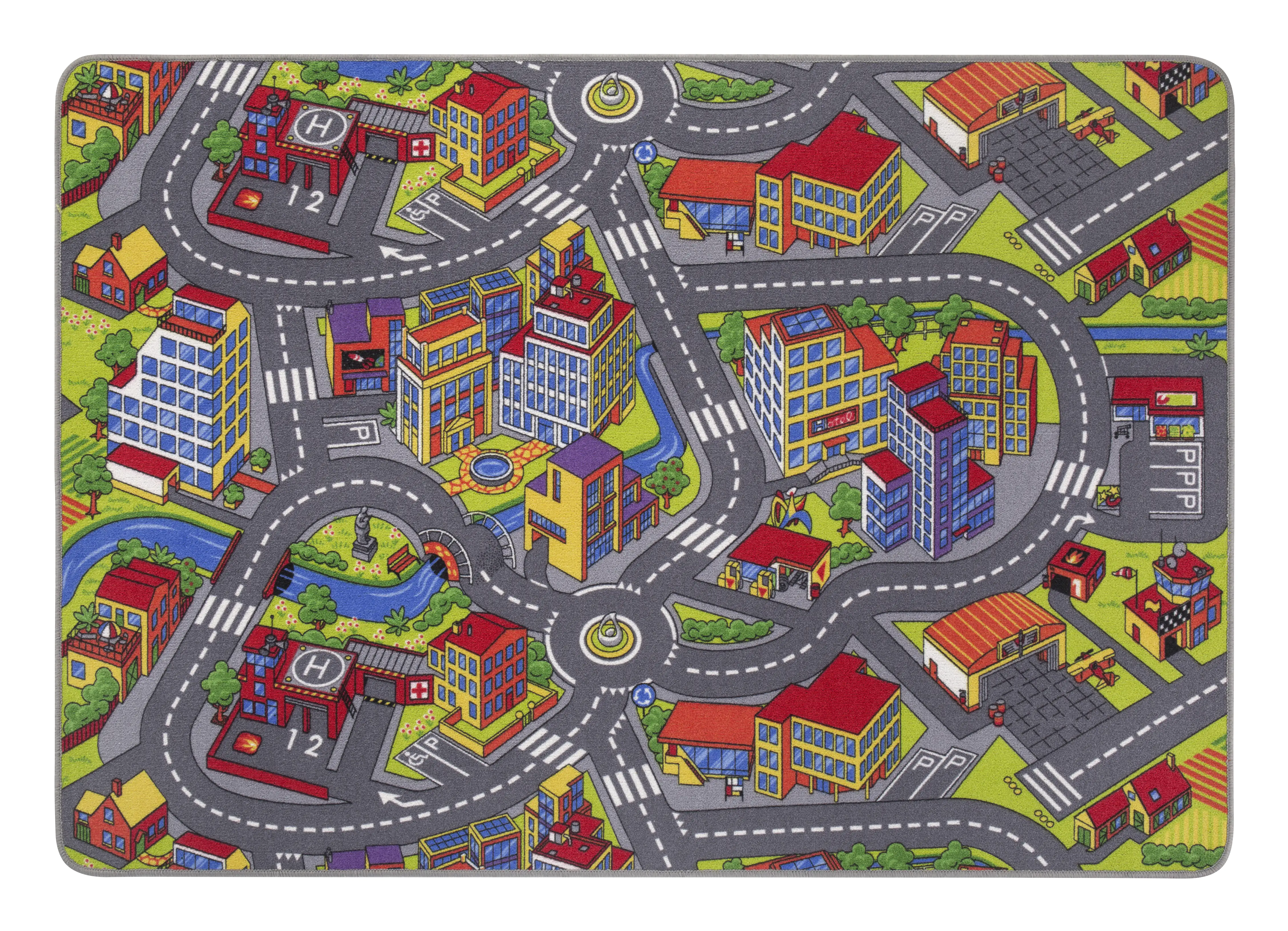 4002398087287_2 Andiamo Kinderteppich Straßenteppich 165 x 100 cm