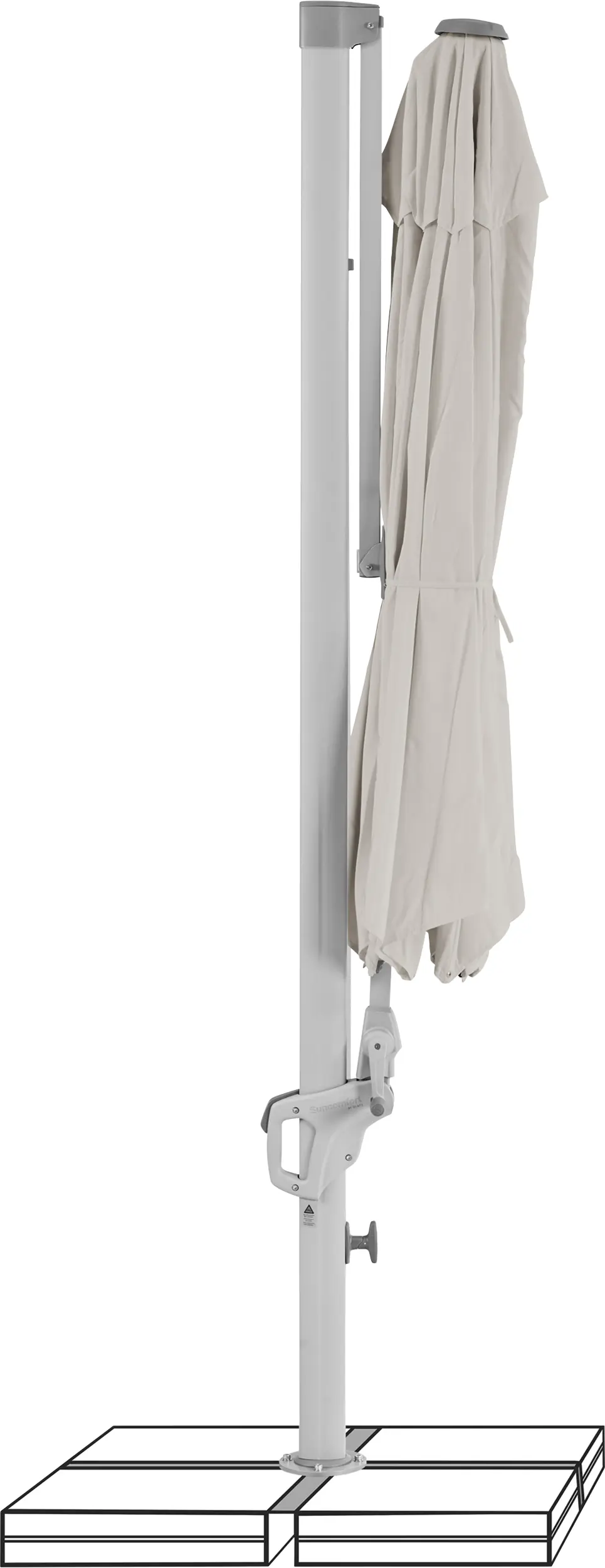 Suncomfort Sonnenschirm Familyflex beige Ø 300 cm