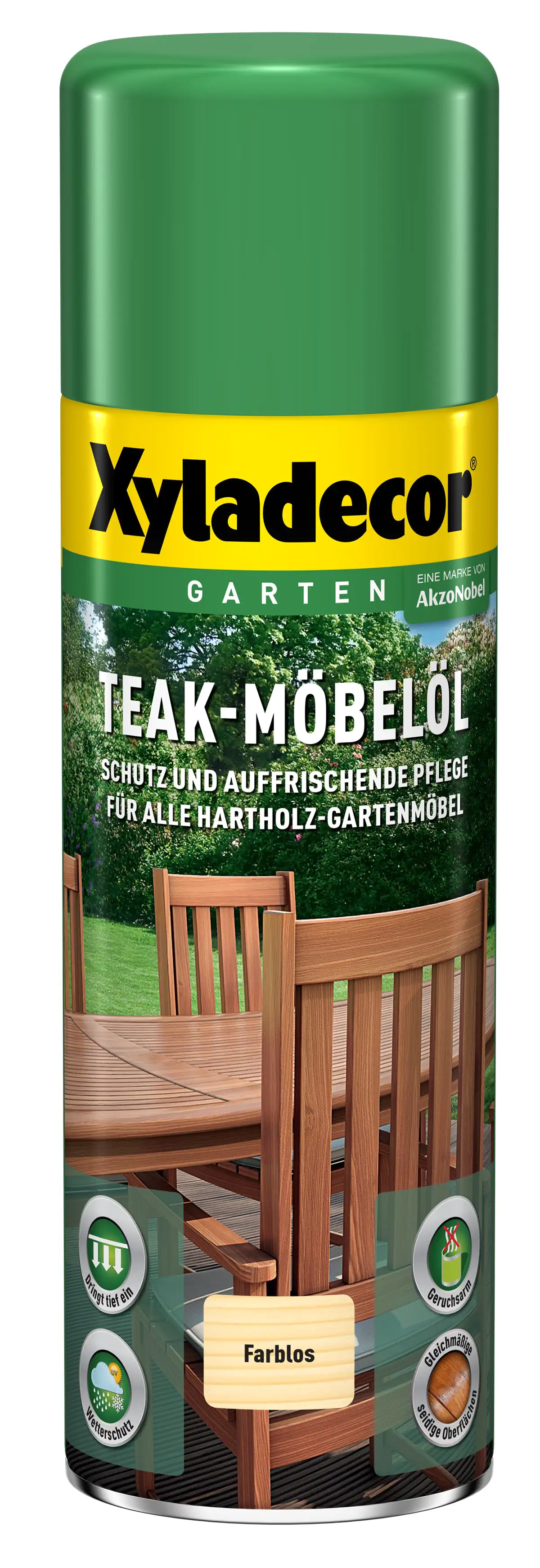 Xyladecor Teak-Möbelöl Spray 500 ml teak Xyladecor Teak-Möbelöl Spray 500 ml teak