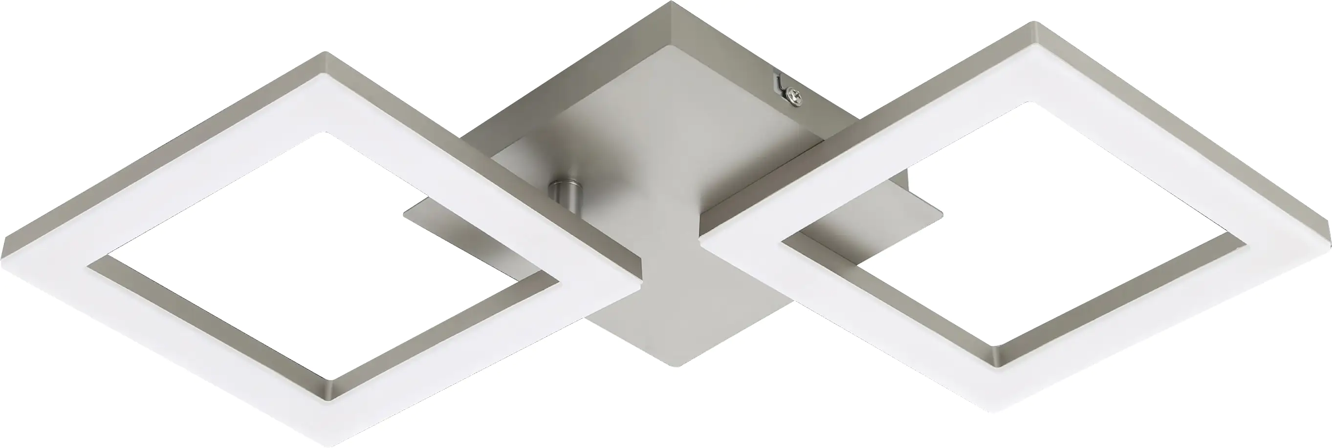 Eglo LED Deckenleuchte Huerta nickel matt 47 x 22,5 cm 