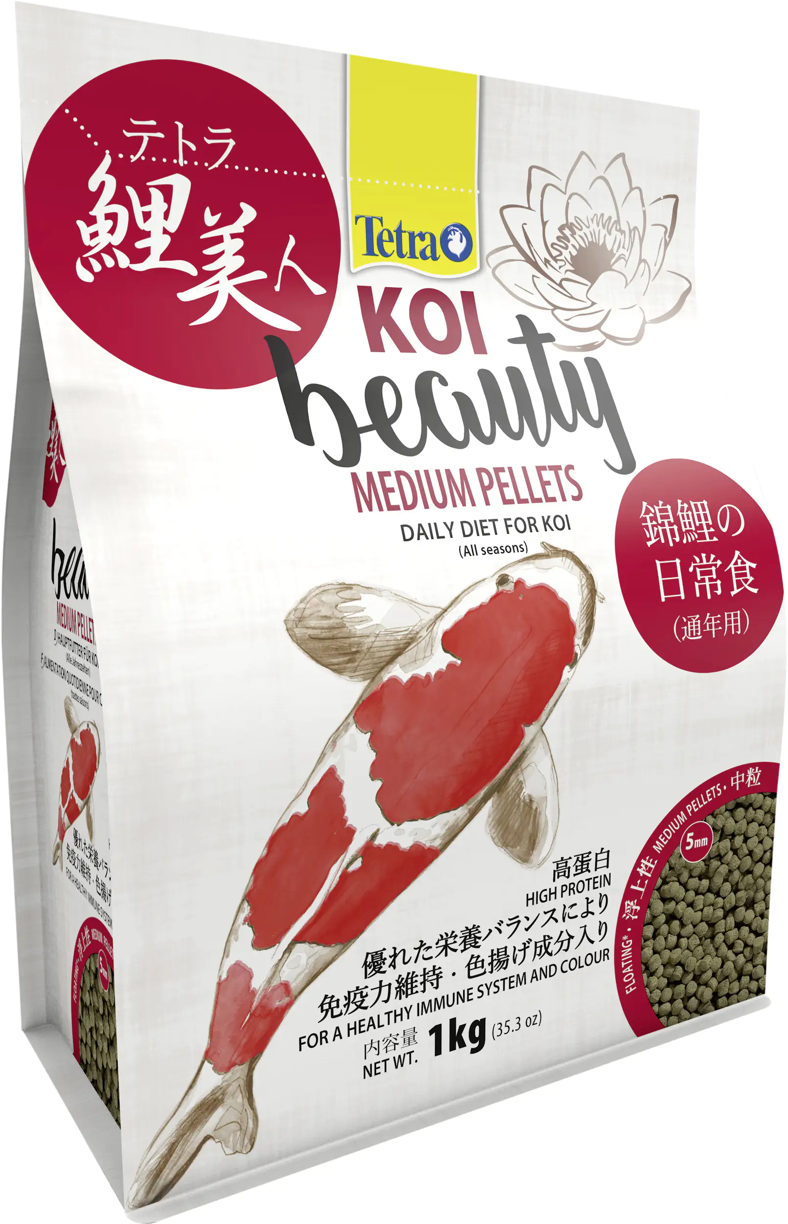 Tetra Teichfutter Koi Beauty Medium 4 l Tetra Teichfutter Koi Beauty Medium 4 l