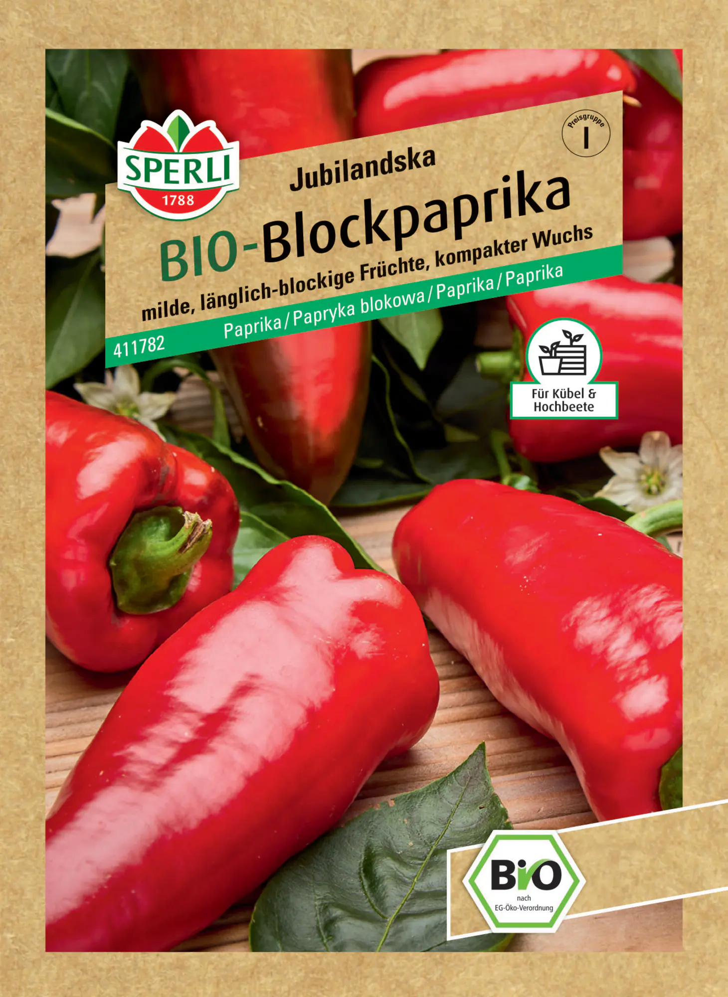 Sperli BIO Blockpaprika