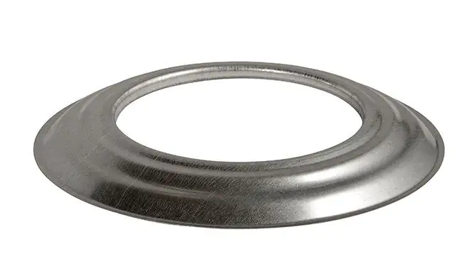 Mauerrosette ø 130 mm, feueraluminiert, starr