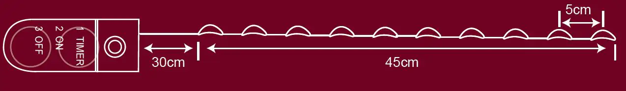 TrendLine LED-Lichterkette Micro Innen 45 cm warmweiß-silber mit Timer TrendLine LED-Lichterkette Micro Innen 45 cm warmweiß-silber mit Timer