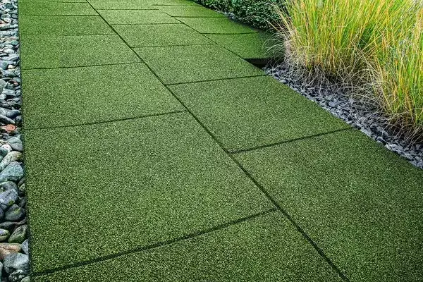 Fallschutzplatte 40 x 40 x 2,5 cm oxydgrün