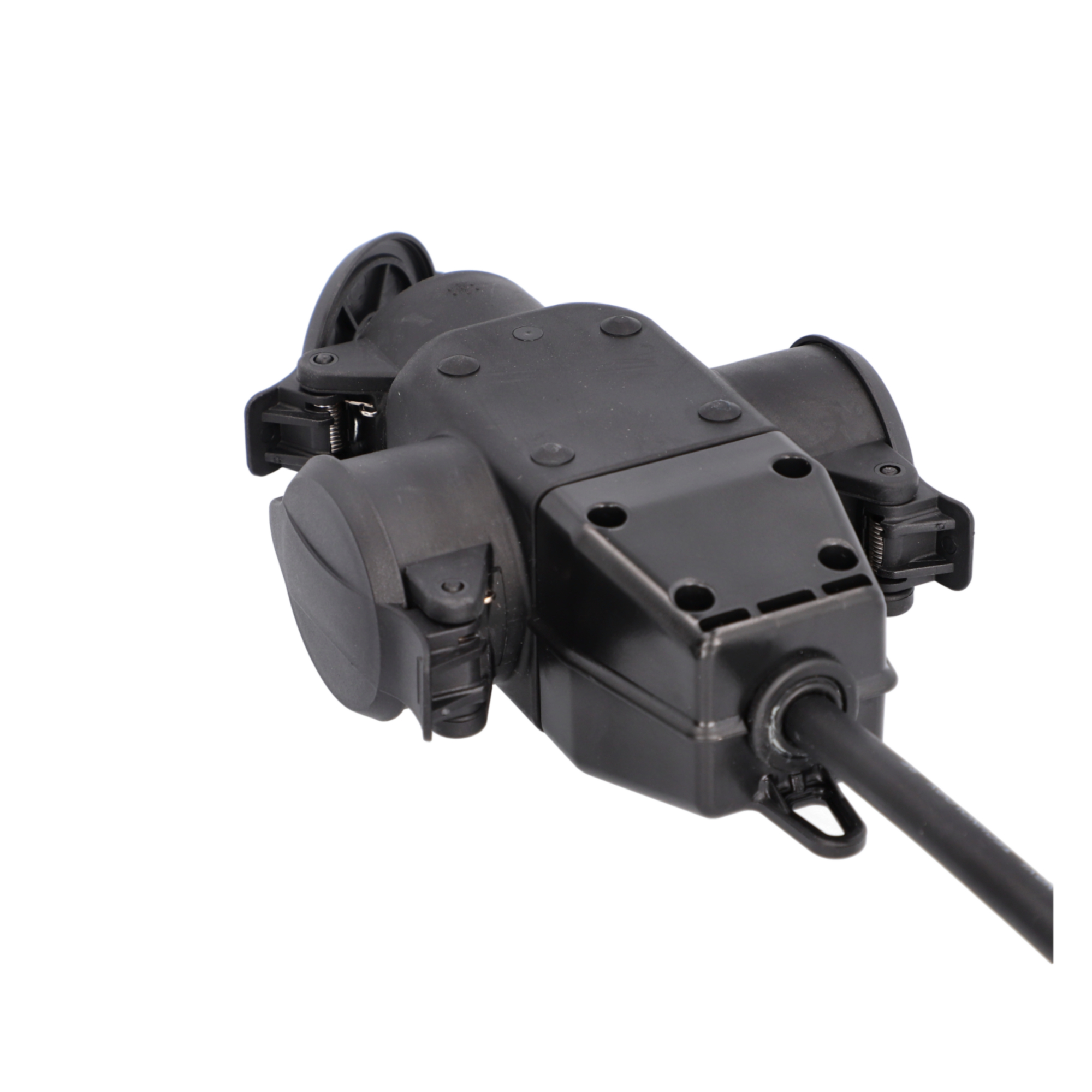 Unitec Verlängerungskabel mit 3 Schutzkontaktsteckdosen 50 cm schwarz