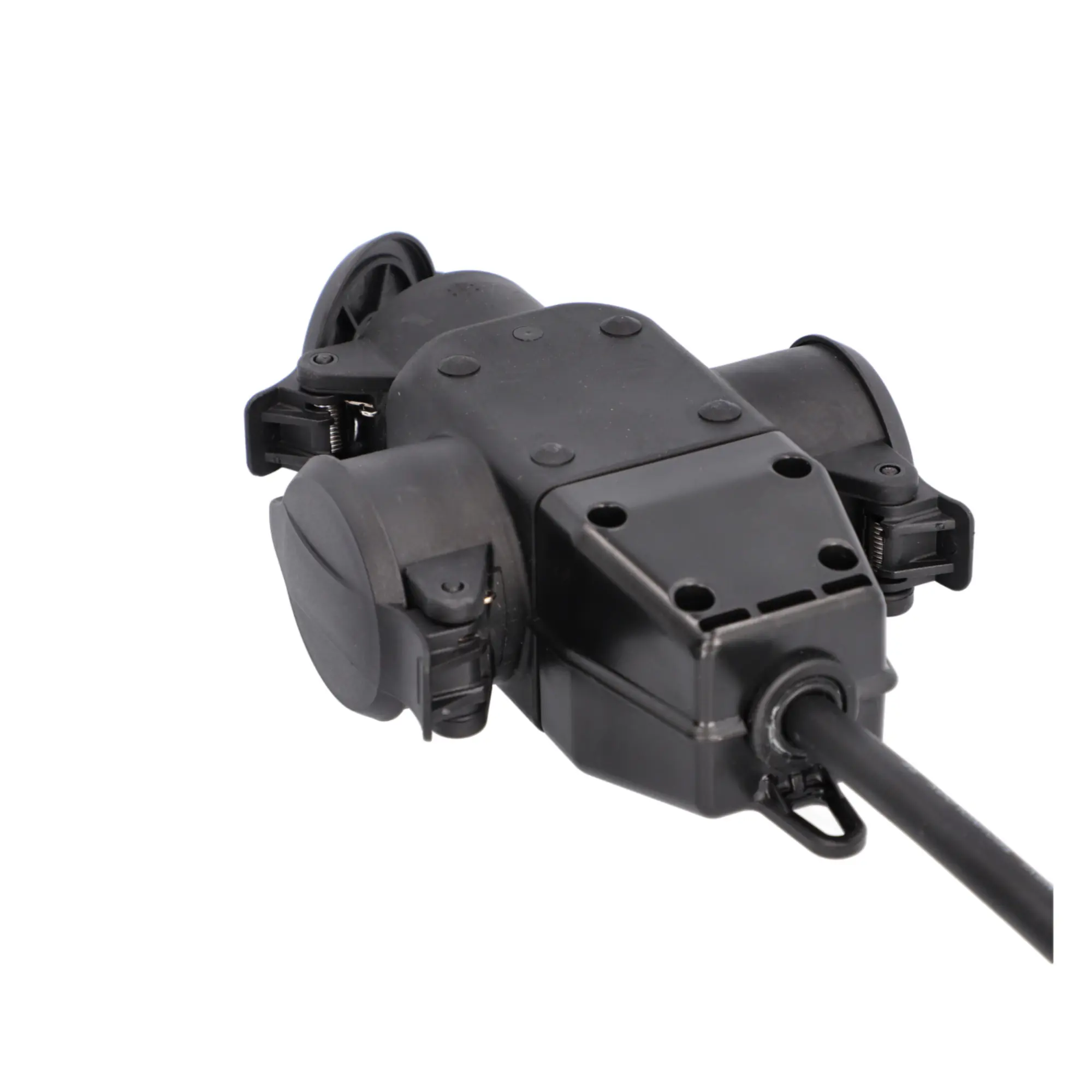 Unitec Verlängerungskabel mit 3 Schutzkontaktsteckdosen 50 cm schwarz