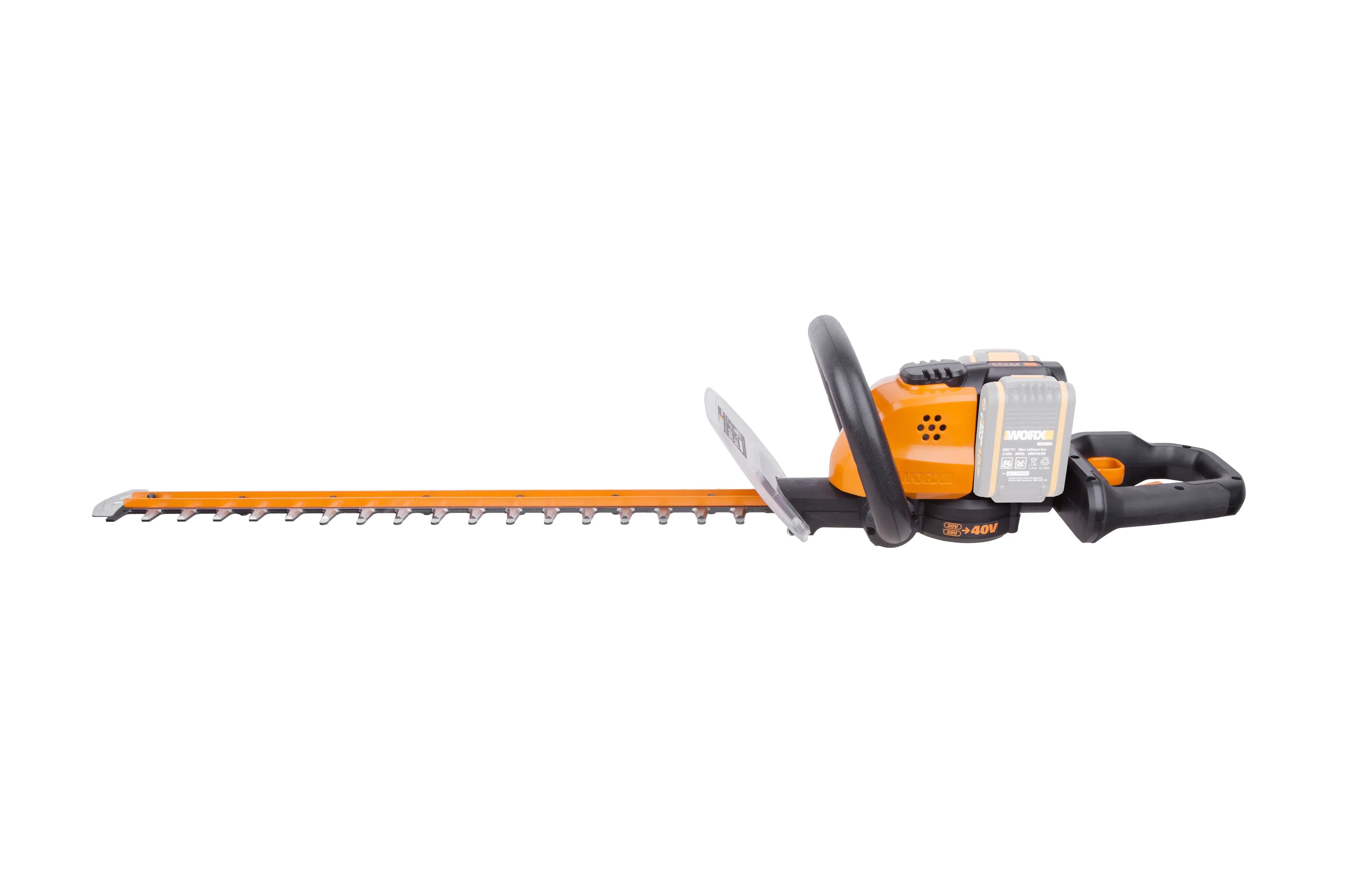 WORX Akku Heckenschere WG284E.9 40 V (2 x 20V) 60 cm Schnittlänge WORX Akku Heckenschere WG284E.9 40 V (2 x 20V) 60 cm Schnittlänge