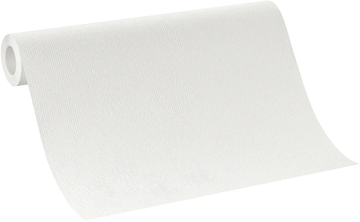 Rasch Vliestapete 415346 home Style uni weiß 10,05 x 0,53 m