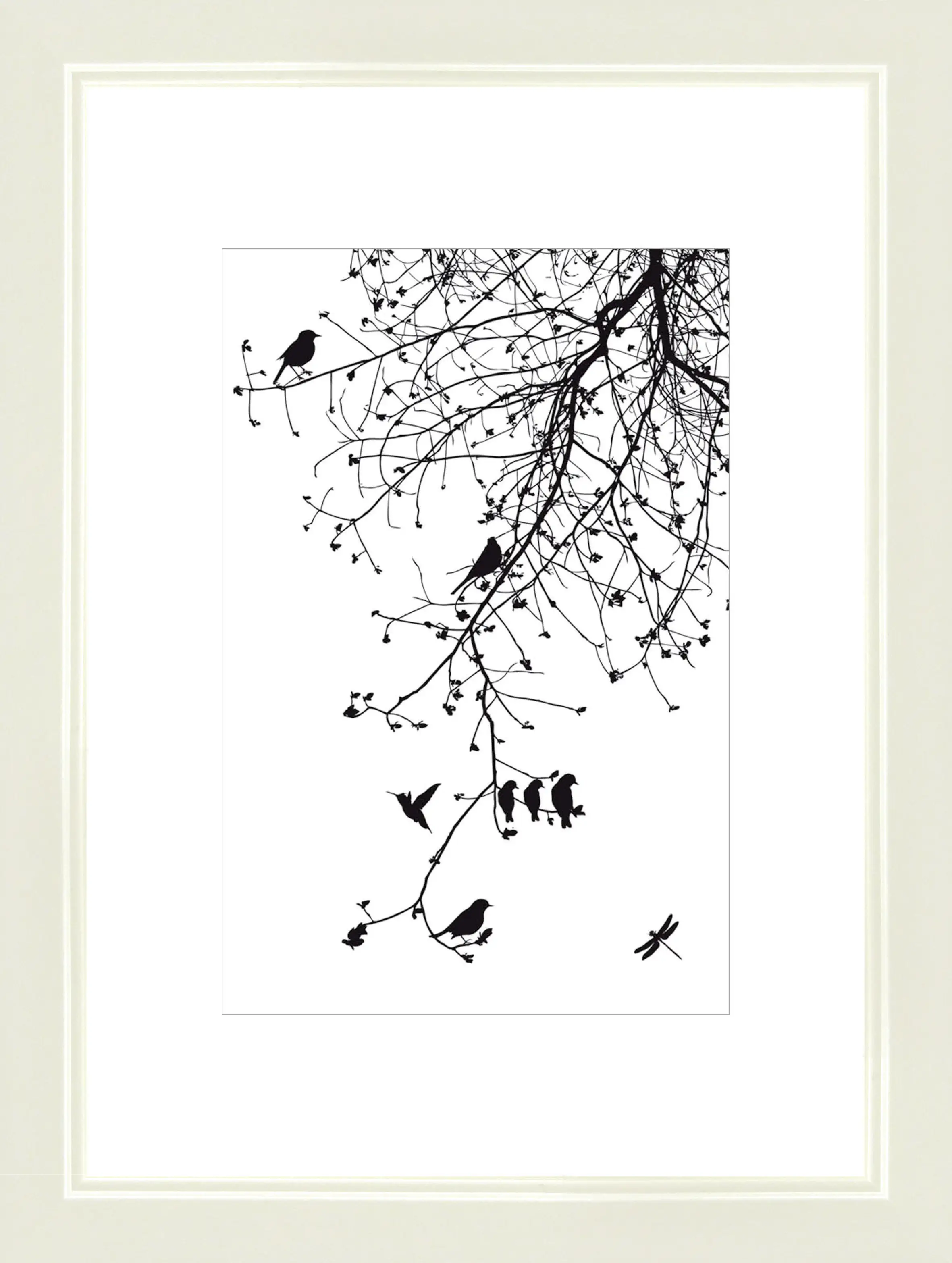 Bilderrahmen Modern cremeweiß, 15 x 21 cm