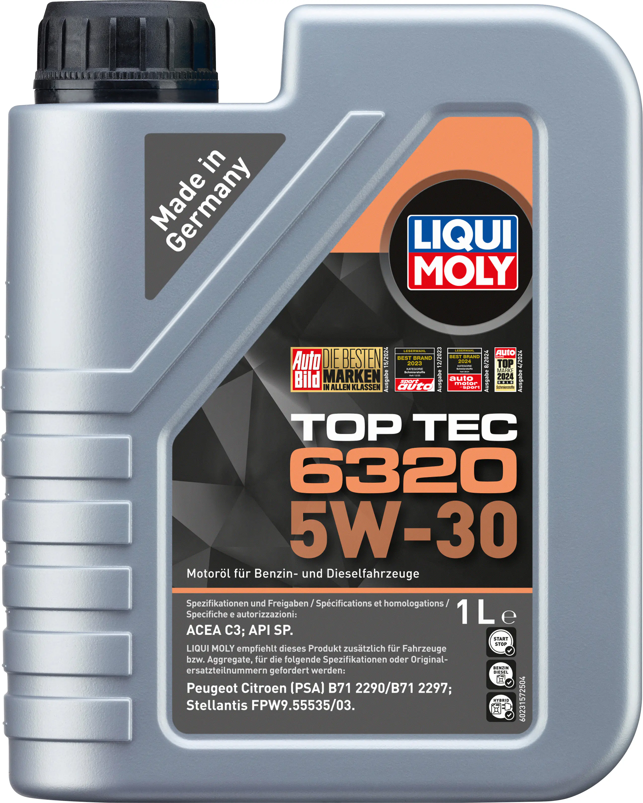 Liqui Moly Motoröl Top Tec 6320 5W-30 1 L  Liqui Moly Motoröl Top Tec 6320 5W-30 1 L