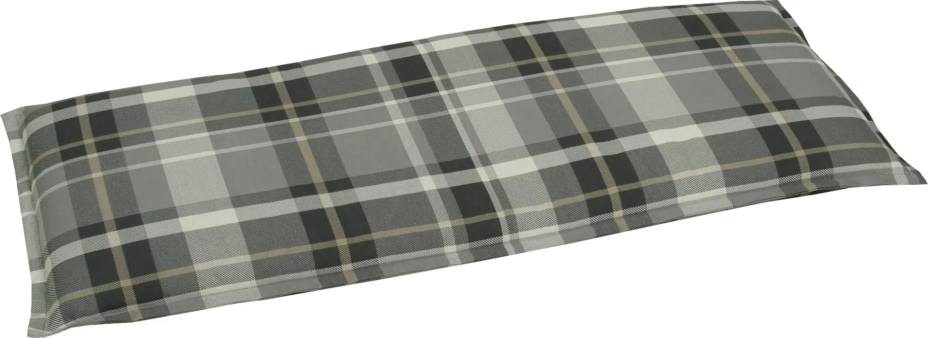 Go-De Bankauflage 115 x 48 x 6 cm grau-kariert