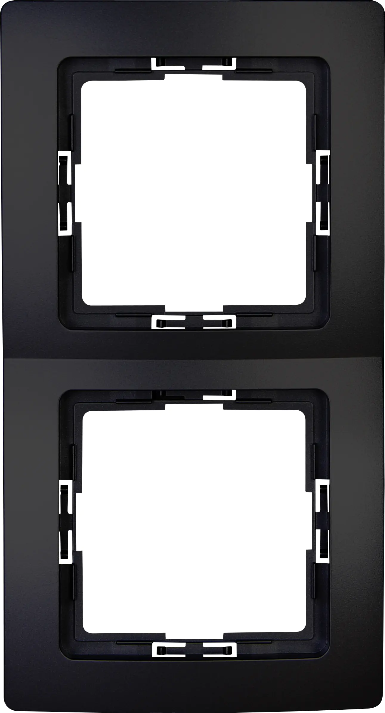 Kopp Abdeckrahmen 2-fach Paris schwarz matt, 402732060 Kopp Abdeckrahmen 2-fach Paris schwarz matt, 402732060