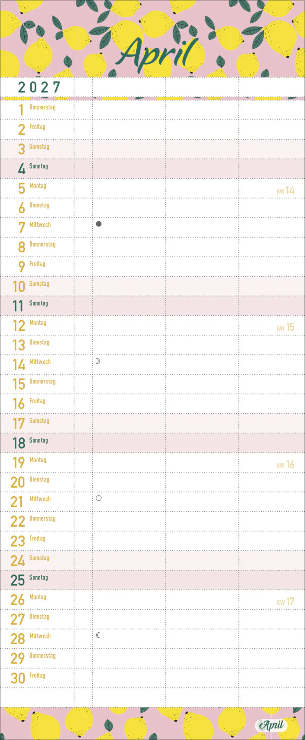 Korsch Kalender Familientimer Wir planen das! 2027