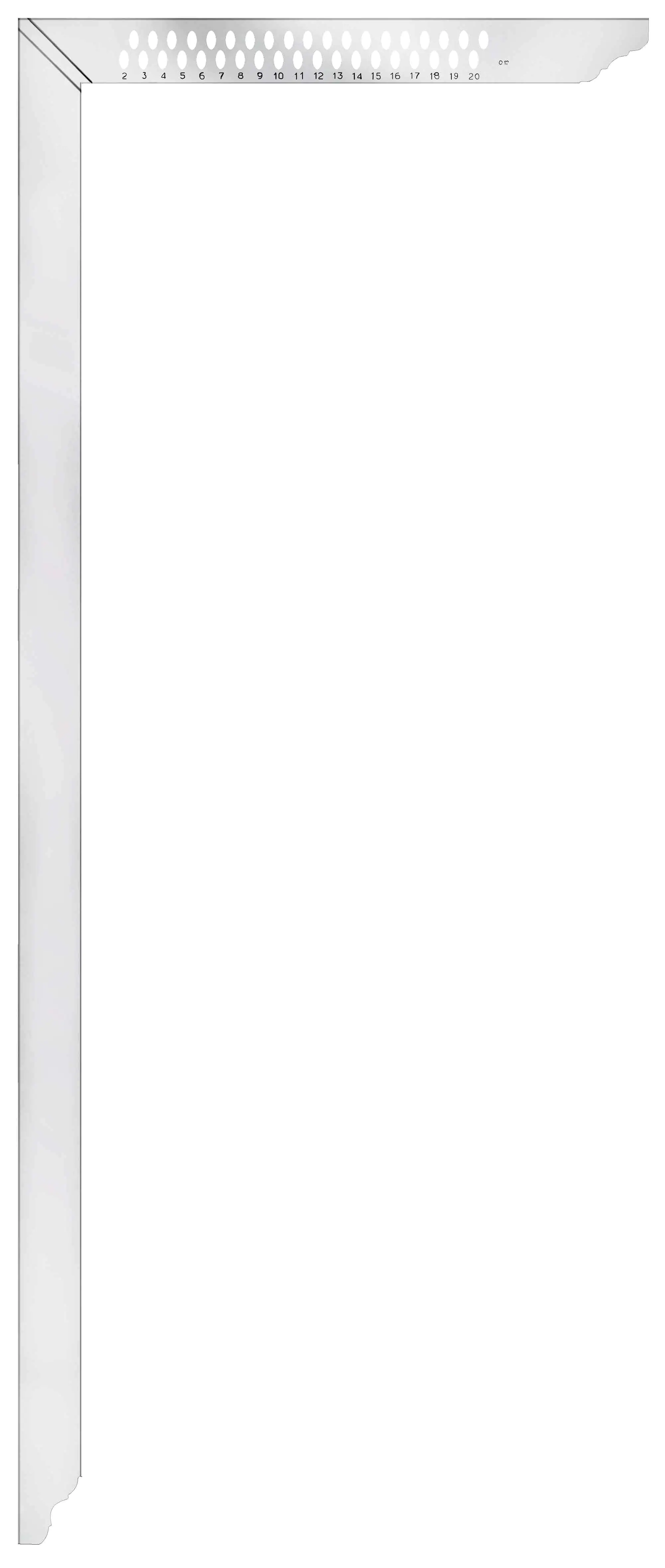 Zimmermannswinkel 800 mm mit Anreißlöchern