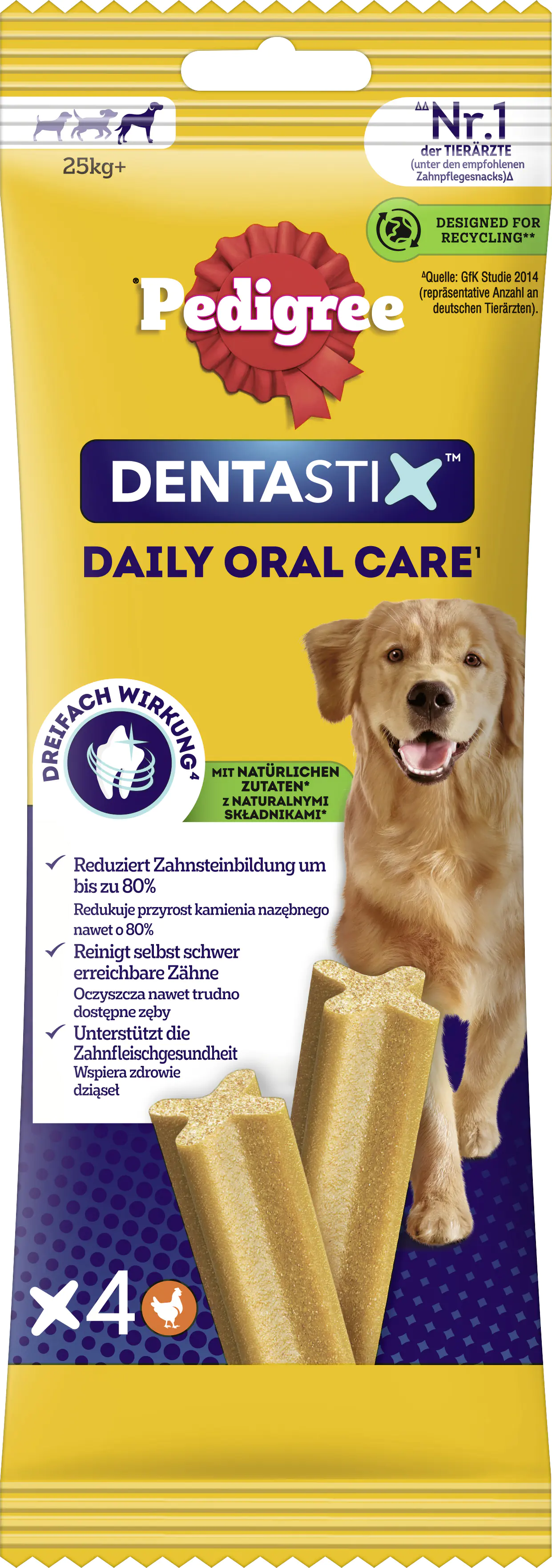 Pedigree Dentastix Adult Daily Oral Care Hundesnack 4 Stück