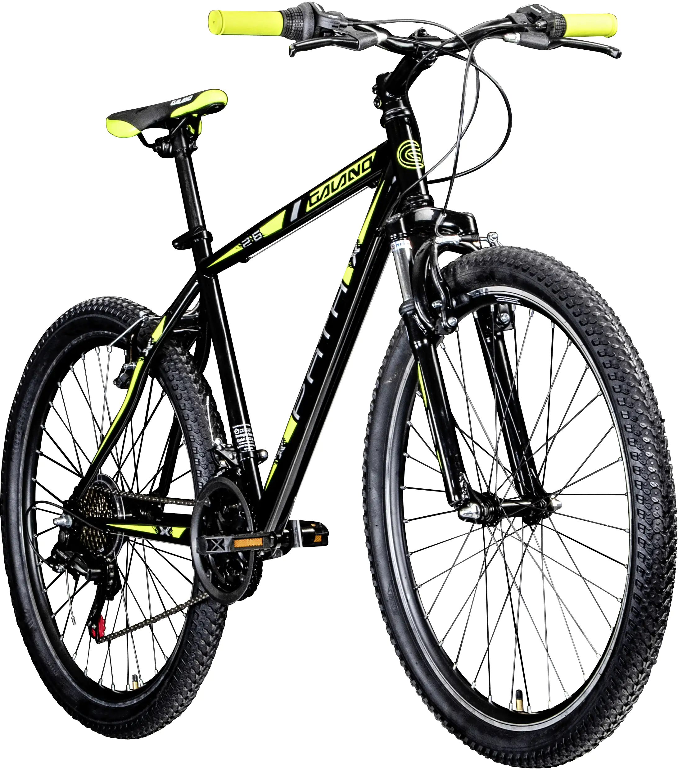 Galano Mountainbike Path MTB Hardtail Unisex 26 Zoll 21-Gang schwarz grün