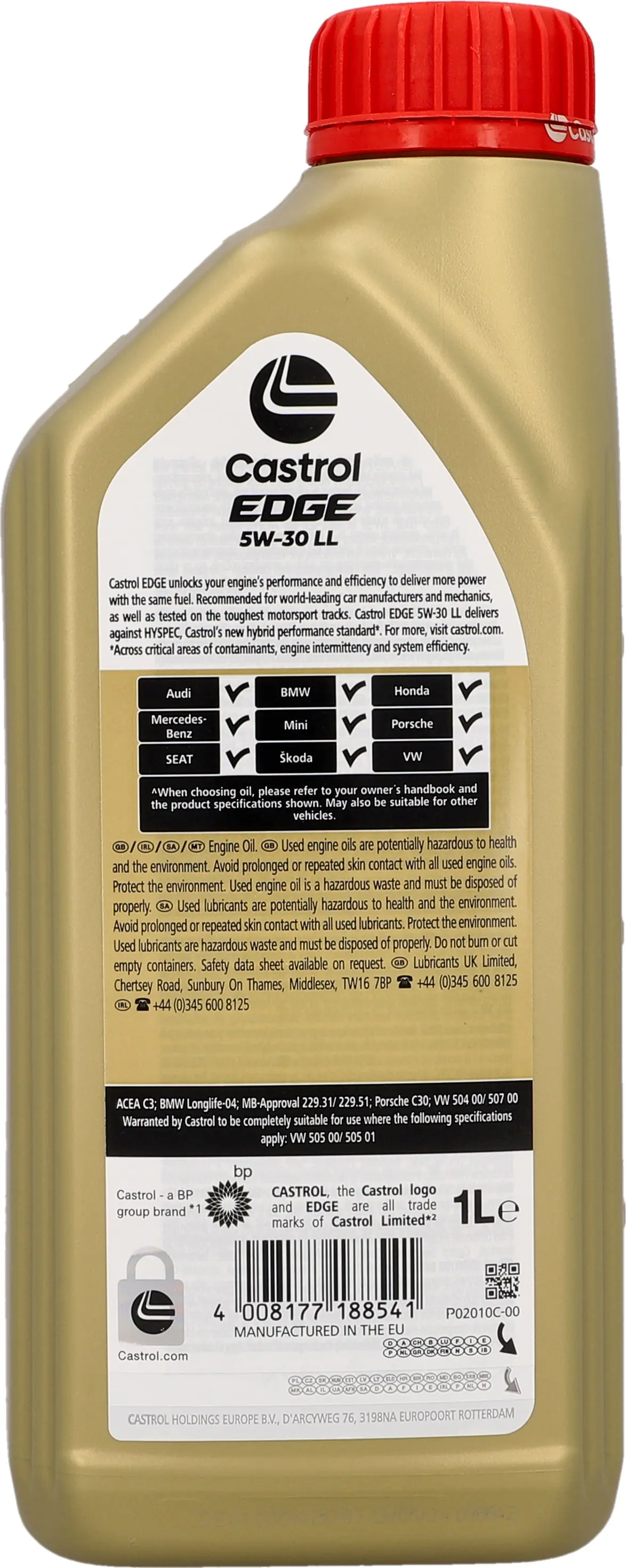 Castrol Motoröl Edge 5W-30 LL 1L Castrol Motoröl Edge 5W-30 LL 1L