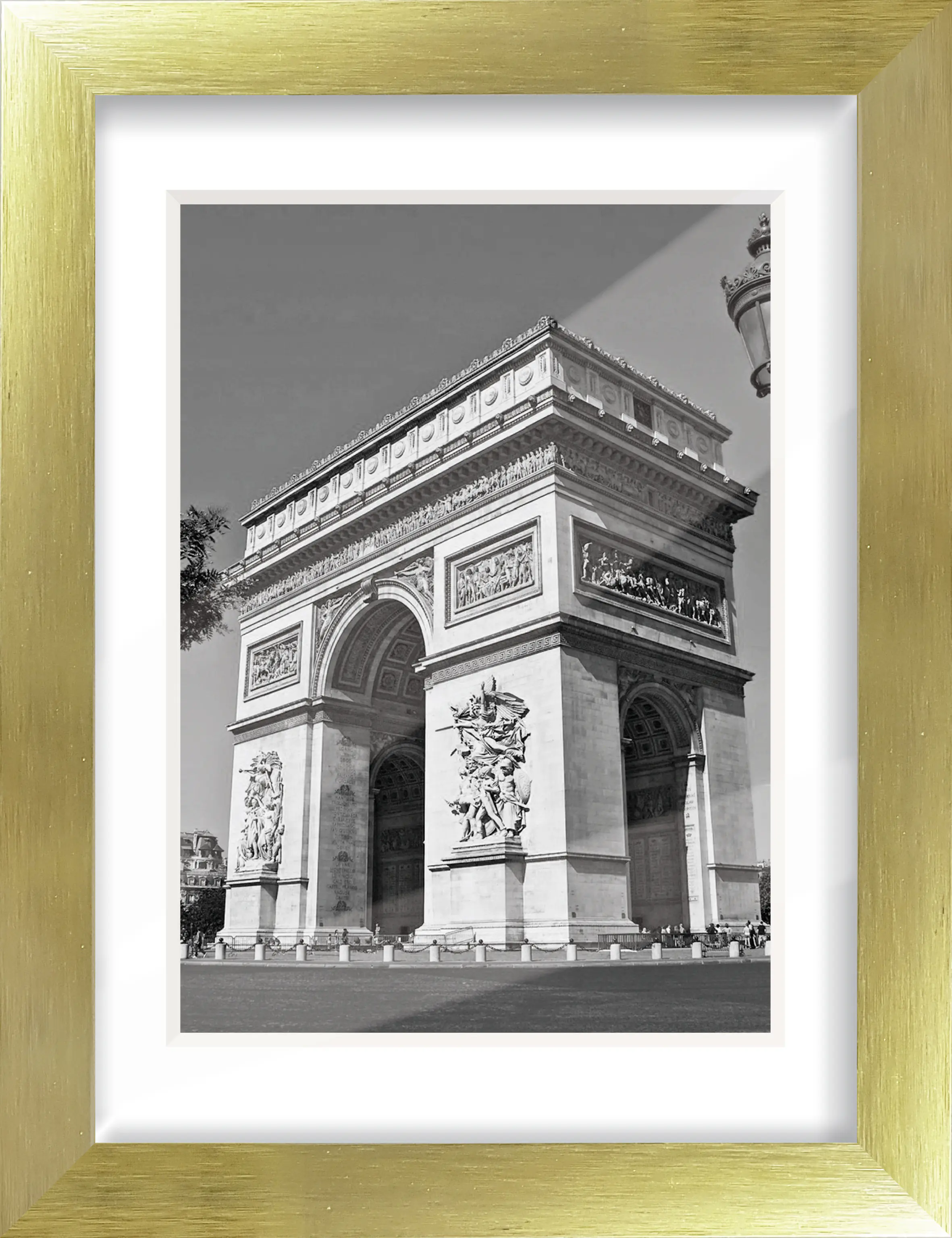 Alu Bilderrahmen Premium gold brushed 18 x 24 cm 