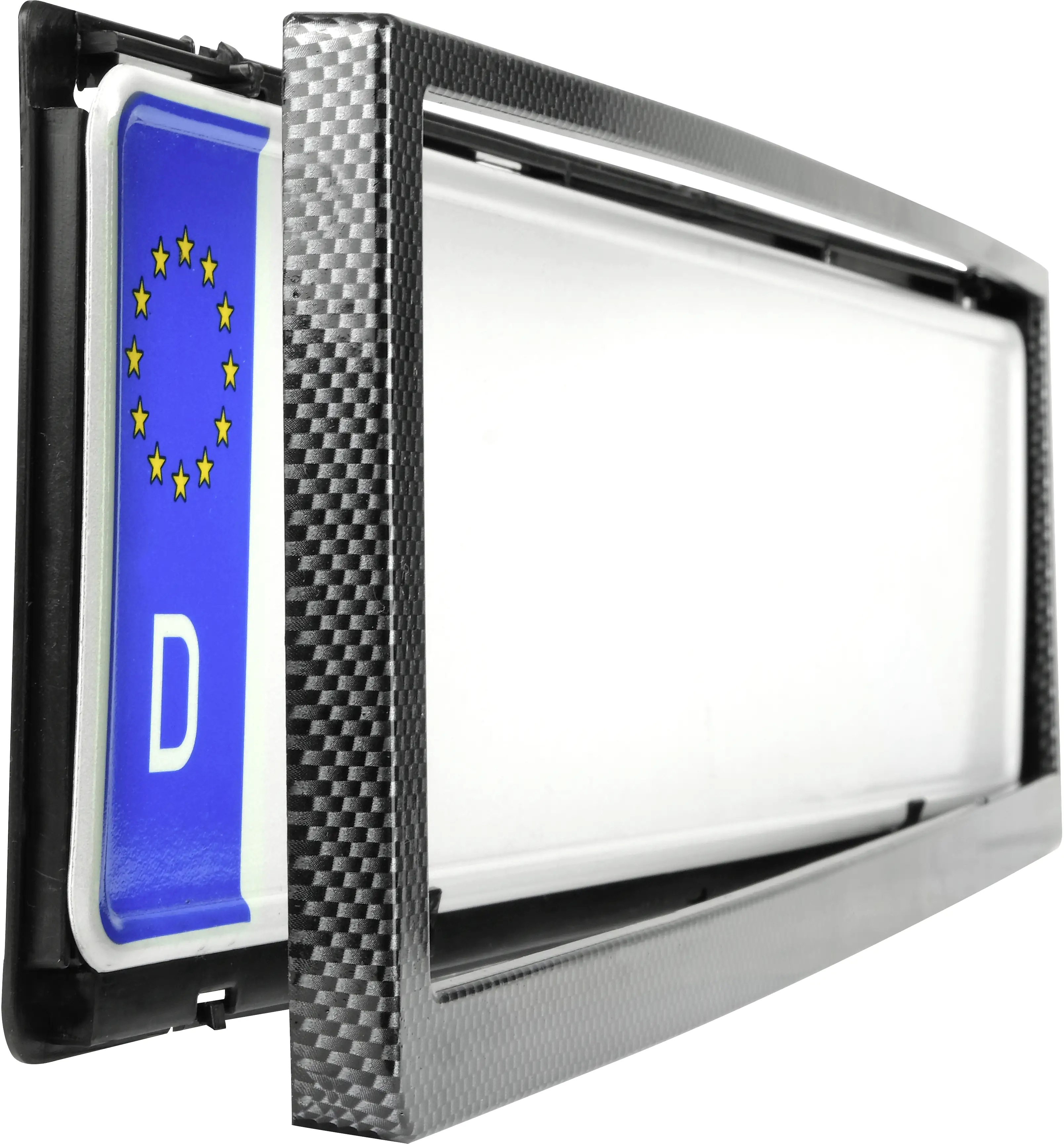 EUFAB Kennzeichenhalter mit Carbonrahmen