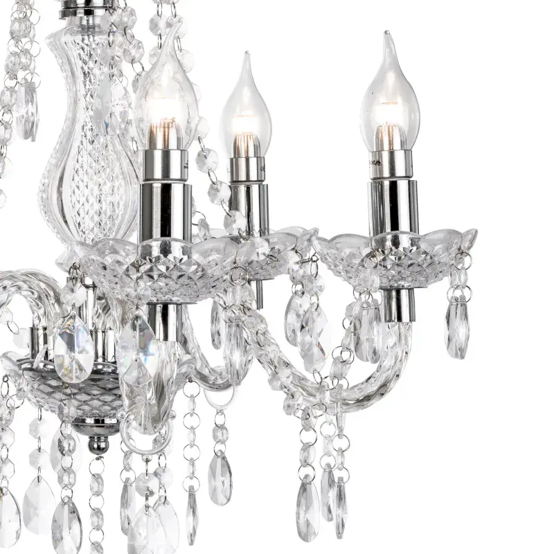 Globo Kronleuchter Marie Ø 48 x 150 cm verchromt