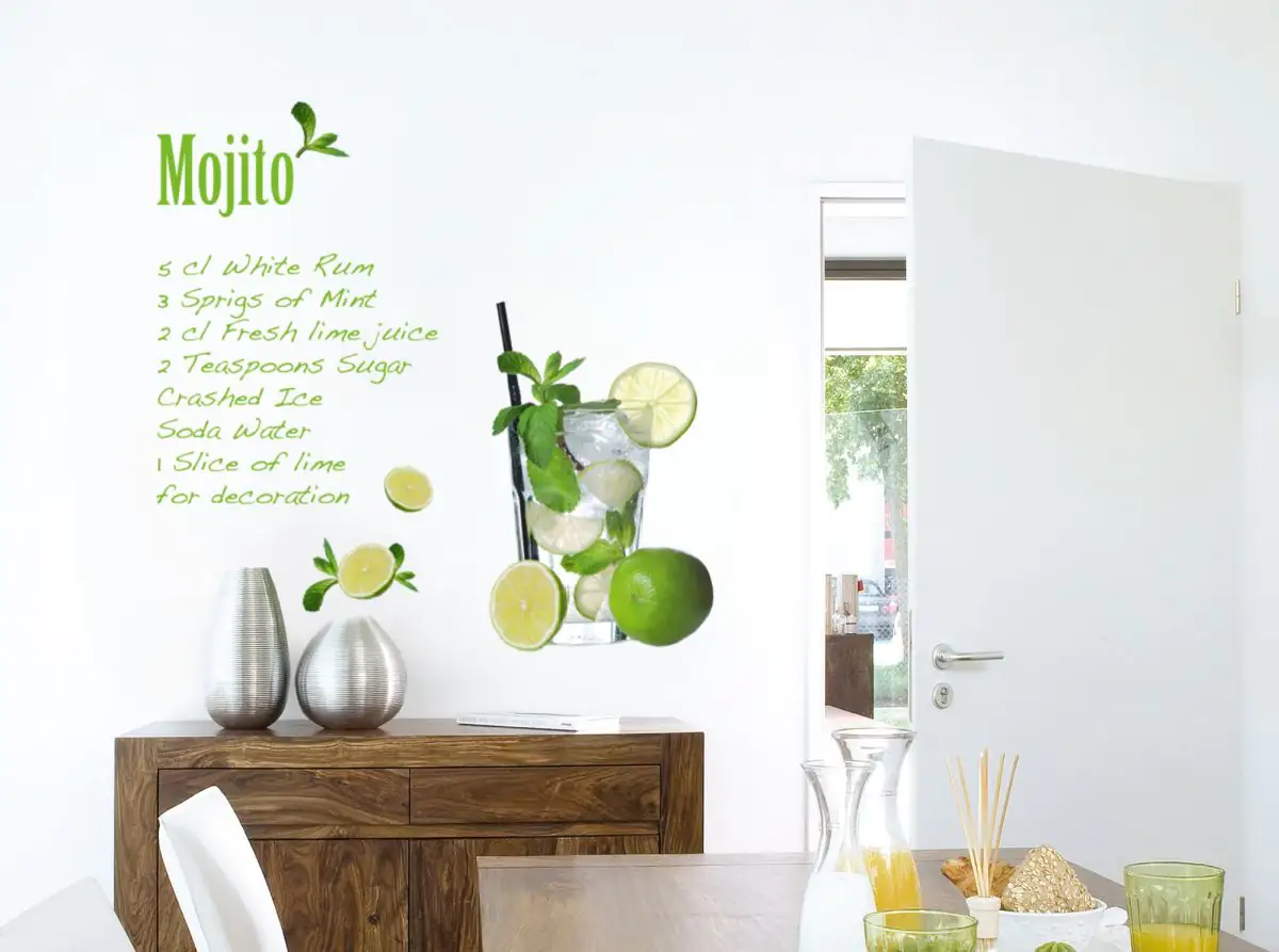 4036834377083_1 Komar Decosticker Mojito 100 x 70 cm