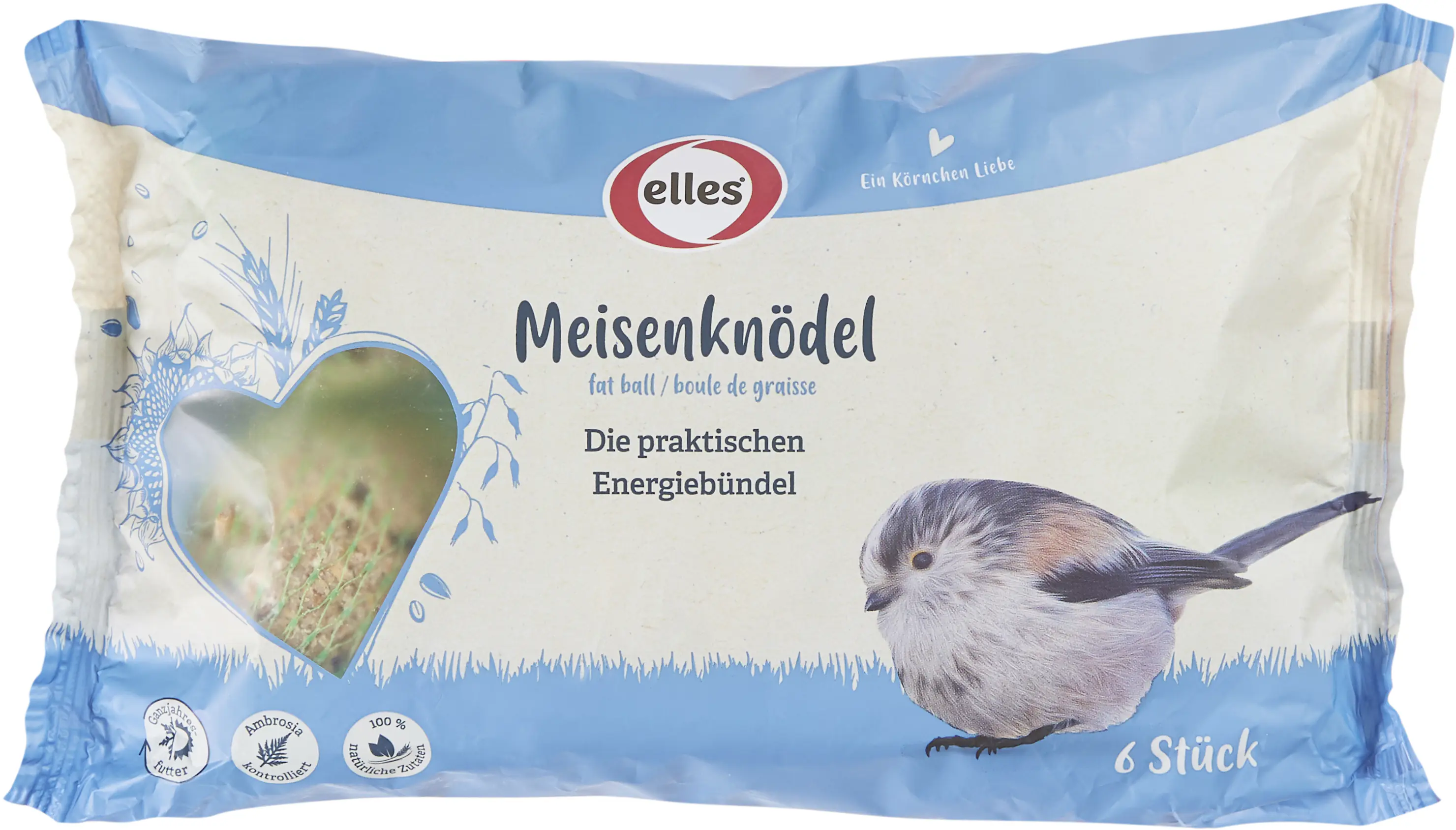 Elles Meisenknödel mit Netz 6 Stück