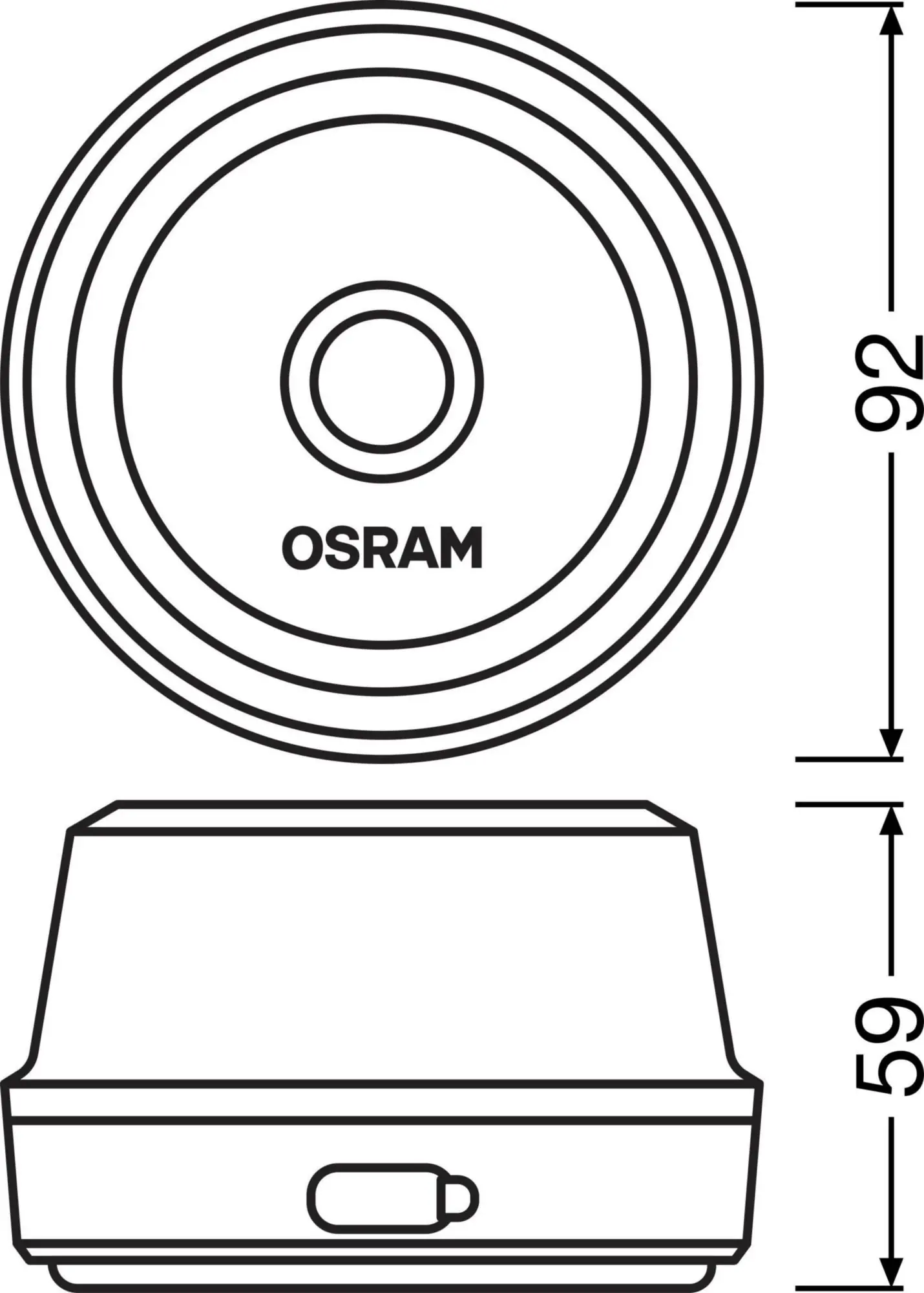 OSRAM LED-Warnlicht guardian Road Flare Signal TA20 NXT silber