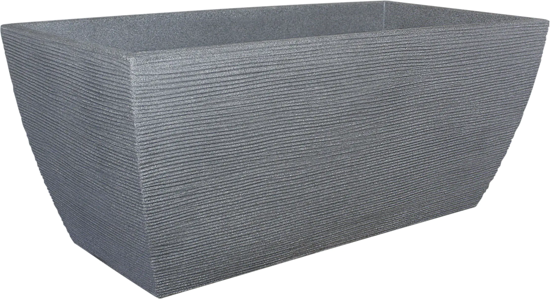 Geli Pflanztrog mit Rillen 80 x 40 x 34 cm betonfarbe