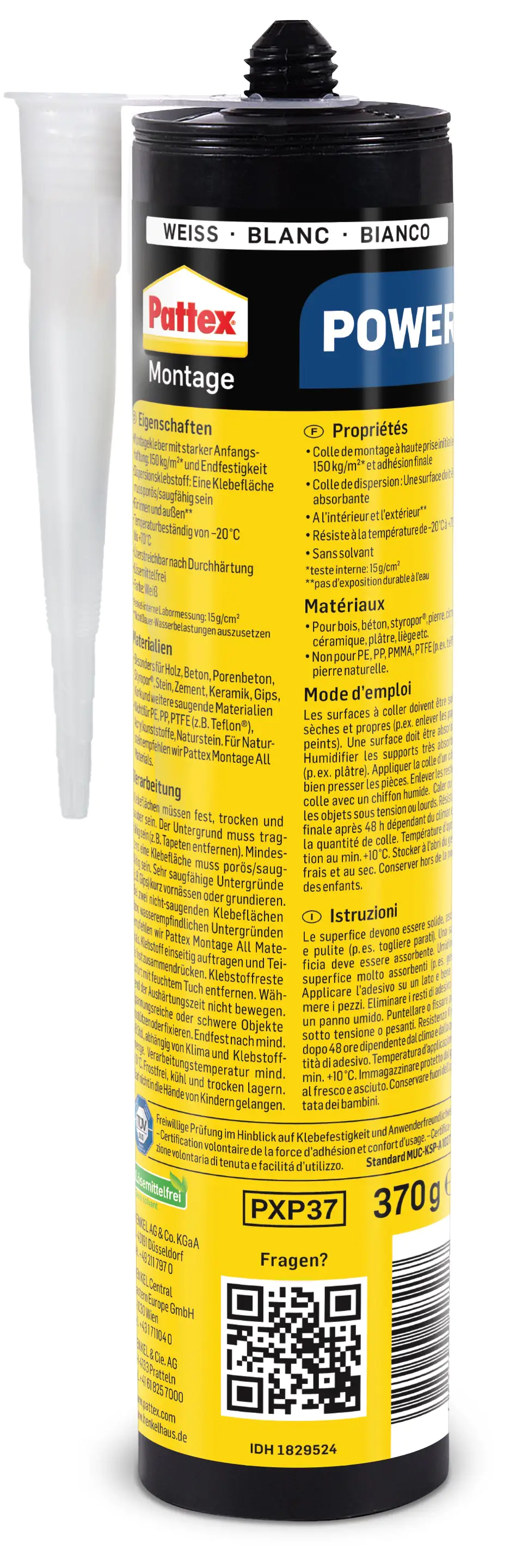 Pattex Montage Power 370 g Pattex Montage Power 370 g