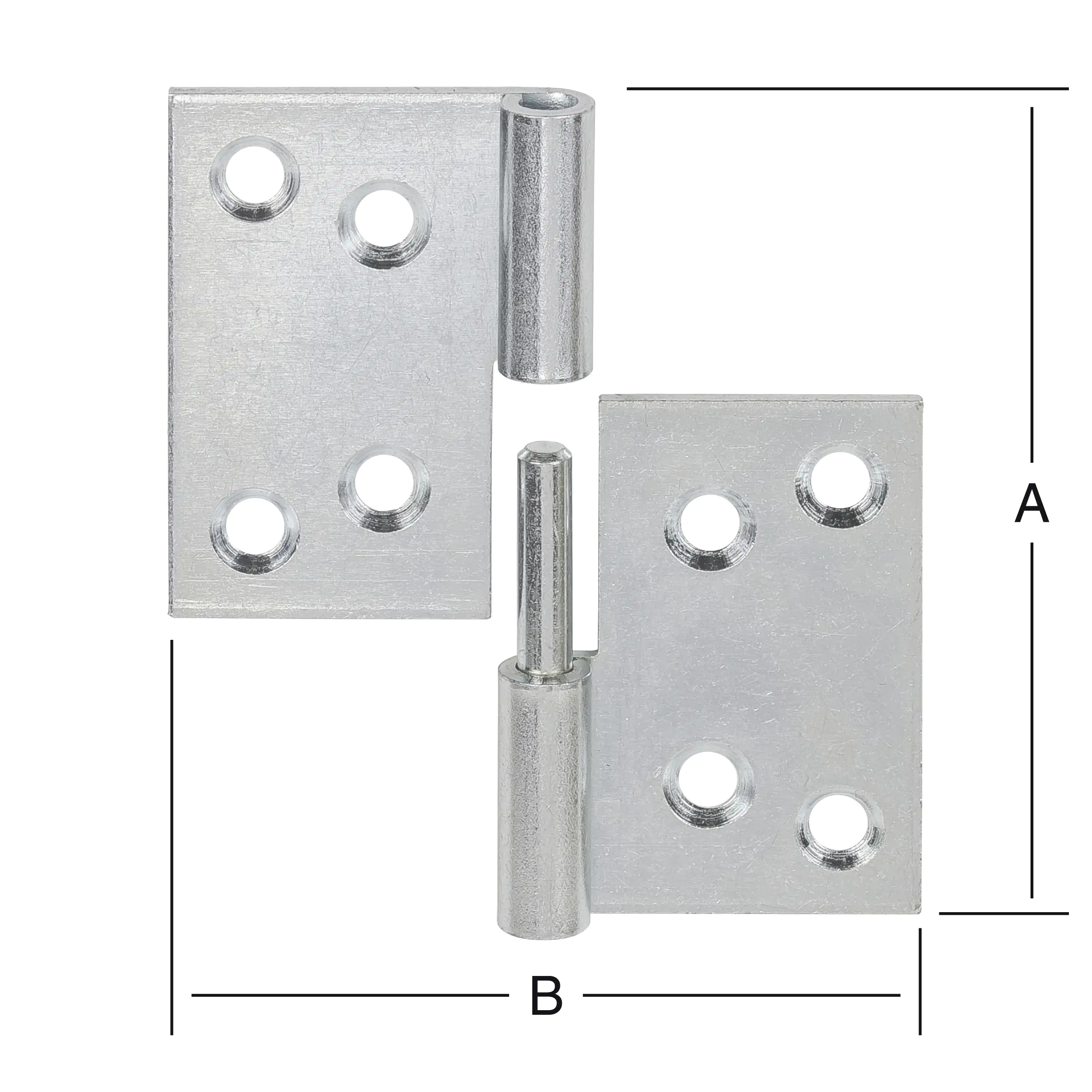 Vormann Aushebescharniere verzinkt 60 x 80 mm links Vormann Aushebescharniere verzinkt 60 x 80 mm links