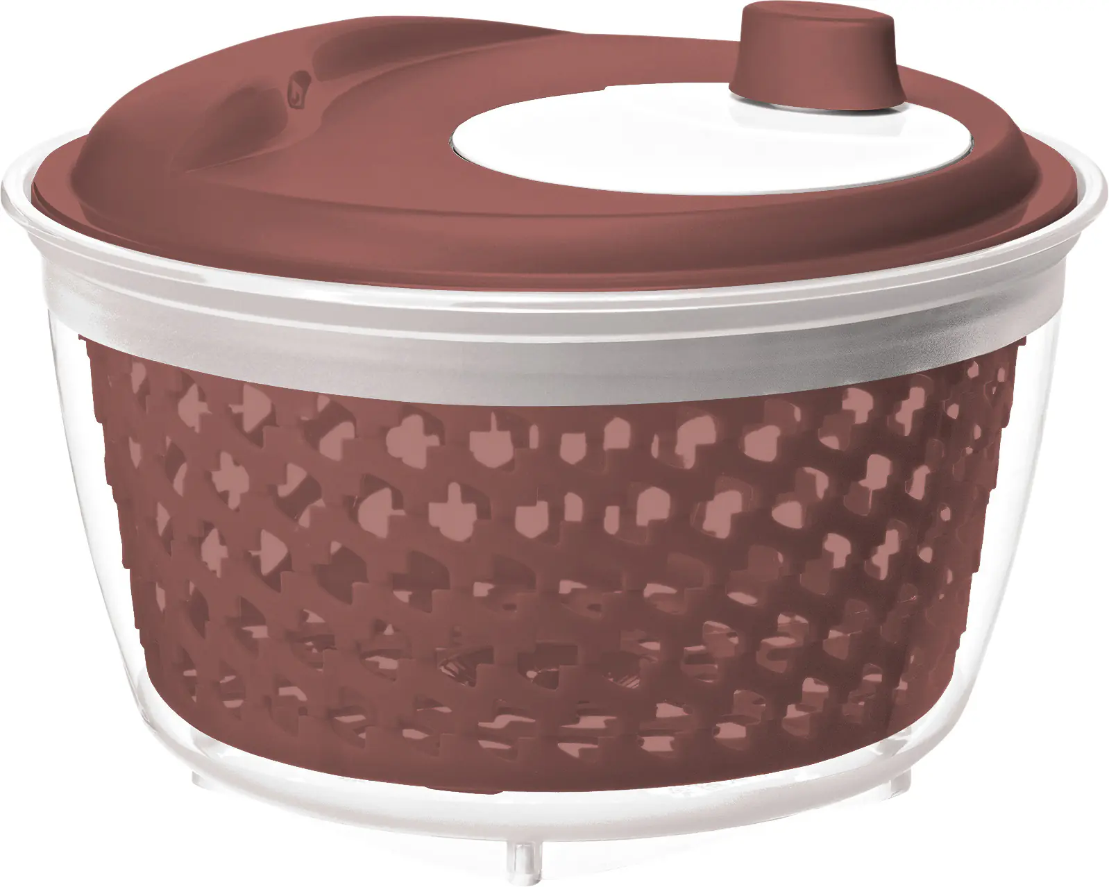 Rotho Salatschleuder FRESH 4,5 l, iron rot