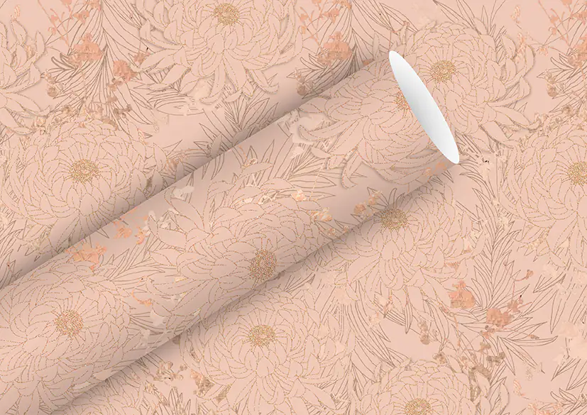 Braun & Company Geschenkpapier rosa 1,5 m x 70 cm