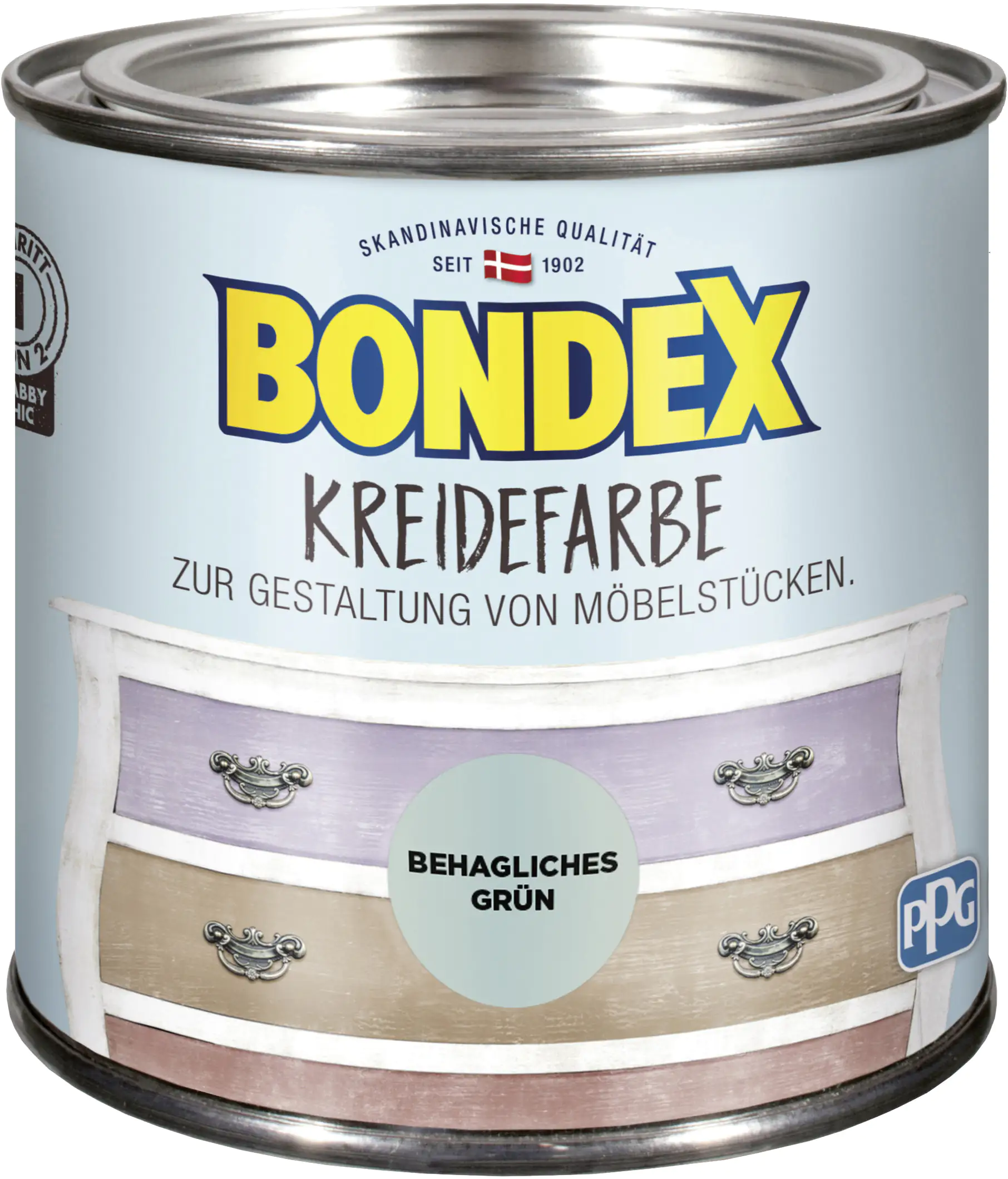 5010426802510_1900116 Bondex Kreidefarbe 500 ml behagliches grün