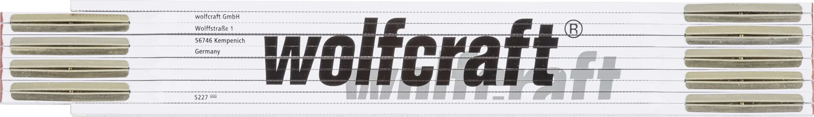 Wolfcraft Zollstock 2 m weiß