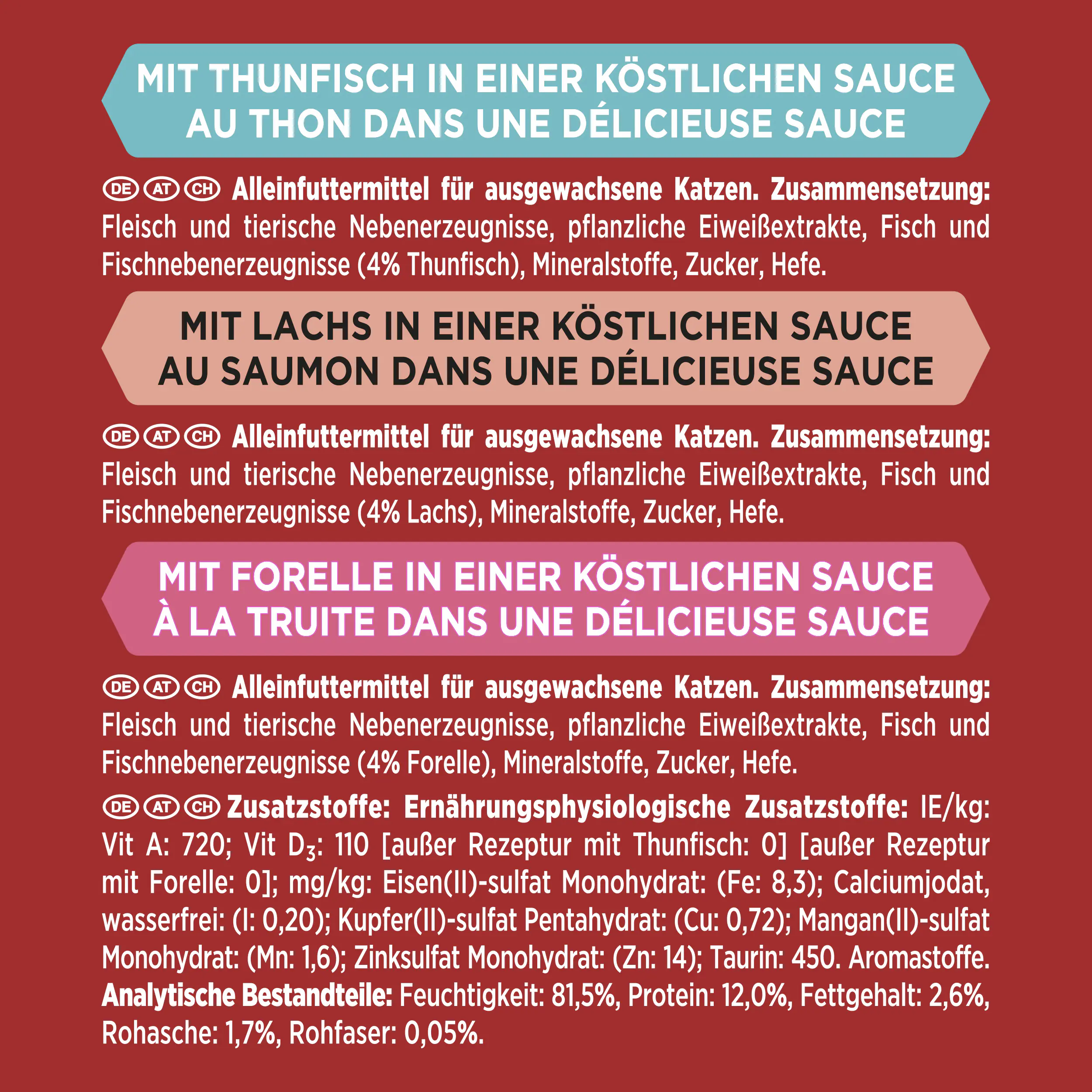 Gourmet Mon Petit mit Thunfisch Lachs und Forelle 6x 50g Gourmet Mon Petit