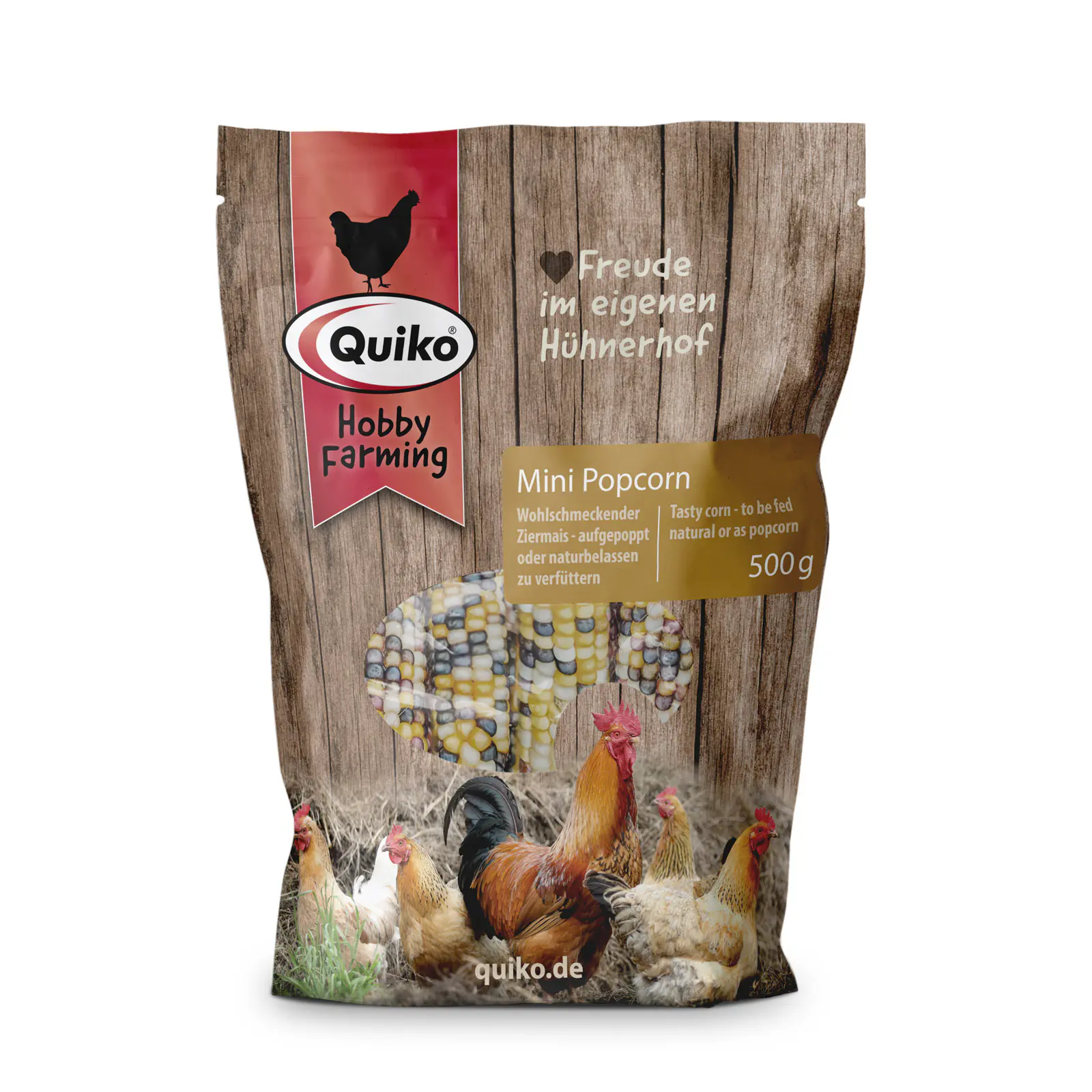 Quiko Hobbyfarming Mini Popcorn für Hühner und Geflügel 500 g
