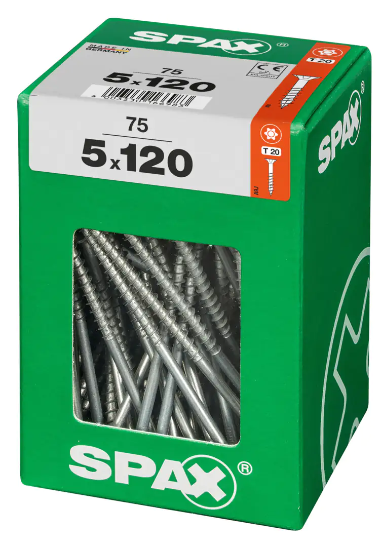 Spax Universalschrauben 5.0 x 120 mm TX 20 - 75 Stk.