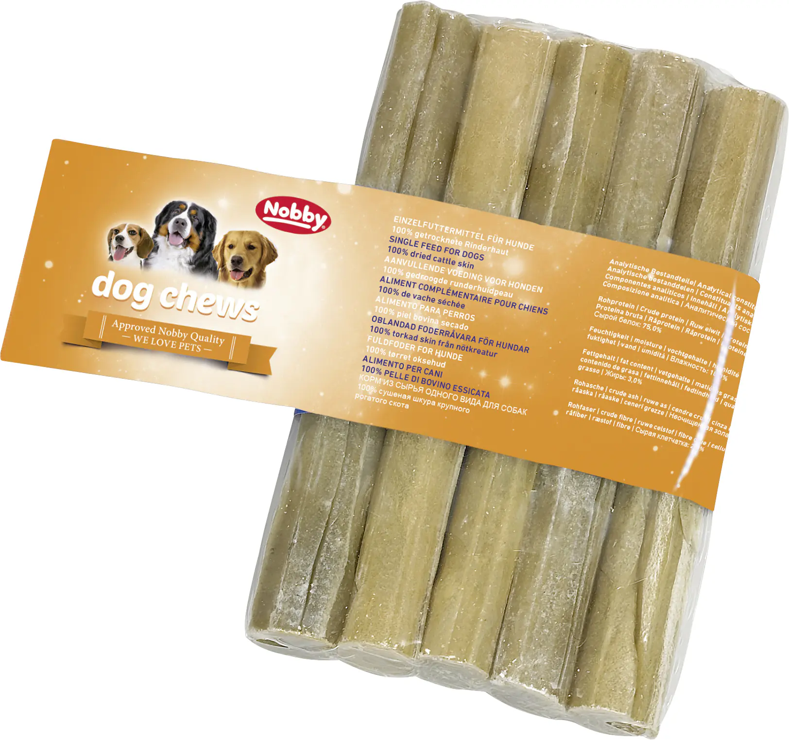 Nobby Kaustange gepresst 5er Pack 13 cm Ø 15 mm 25 g